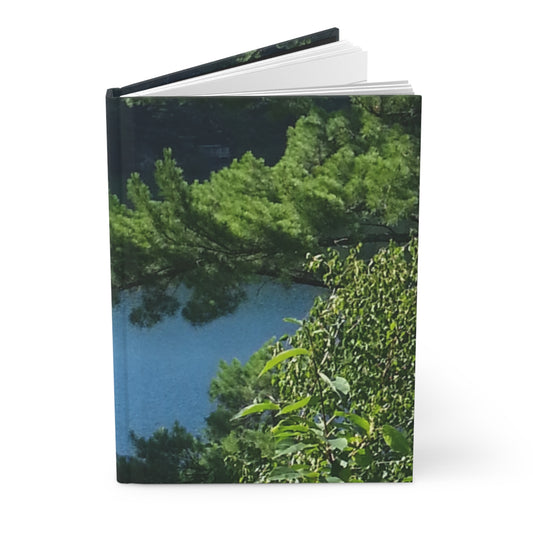 Hardcover Journal – Nature-Inspired Lake Scene