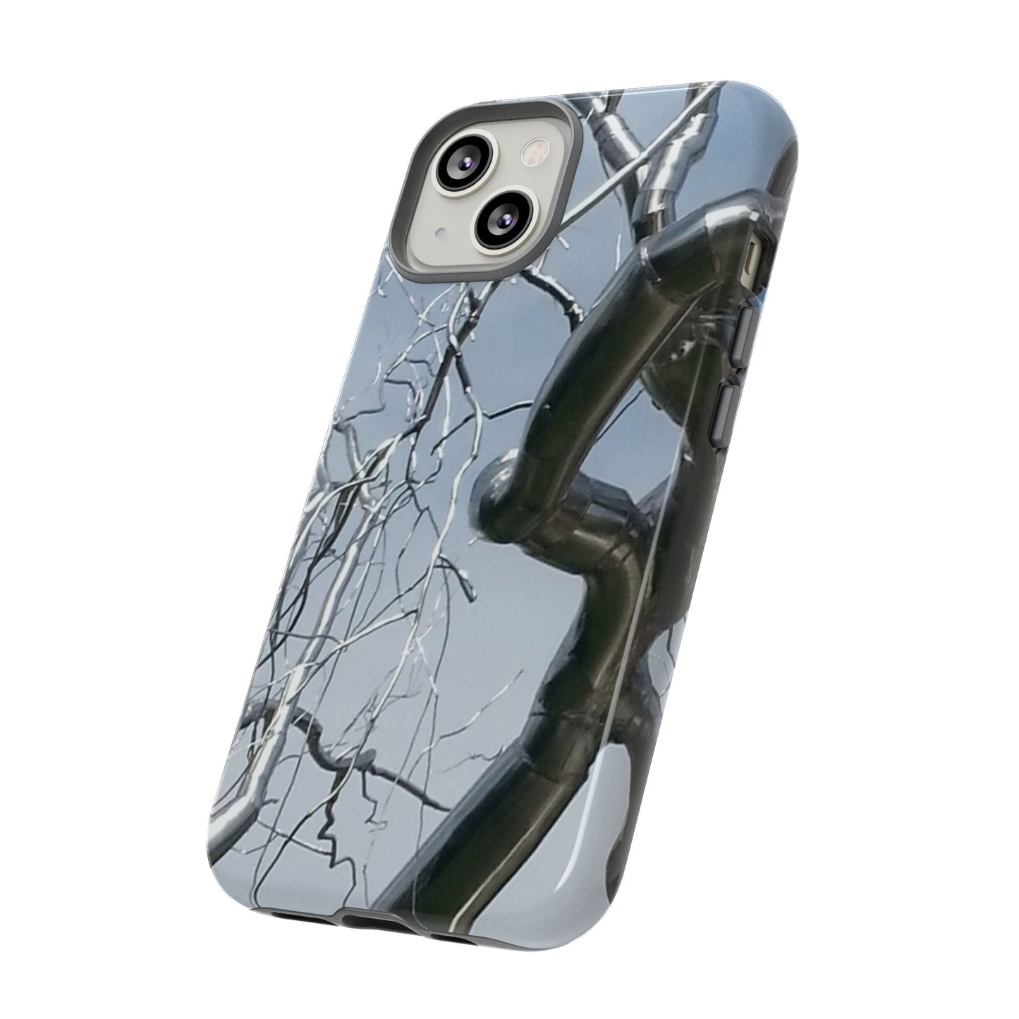 Phone Case - Durable Phone Protector with Bold Metal Nature-inspired Design