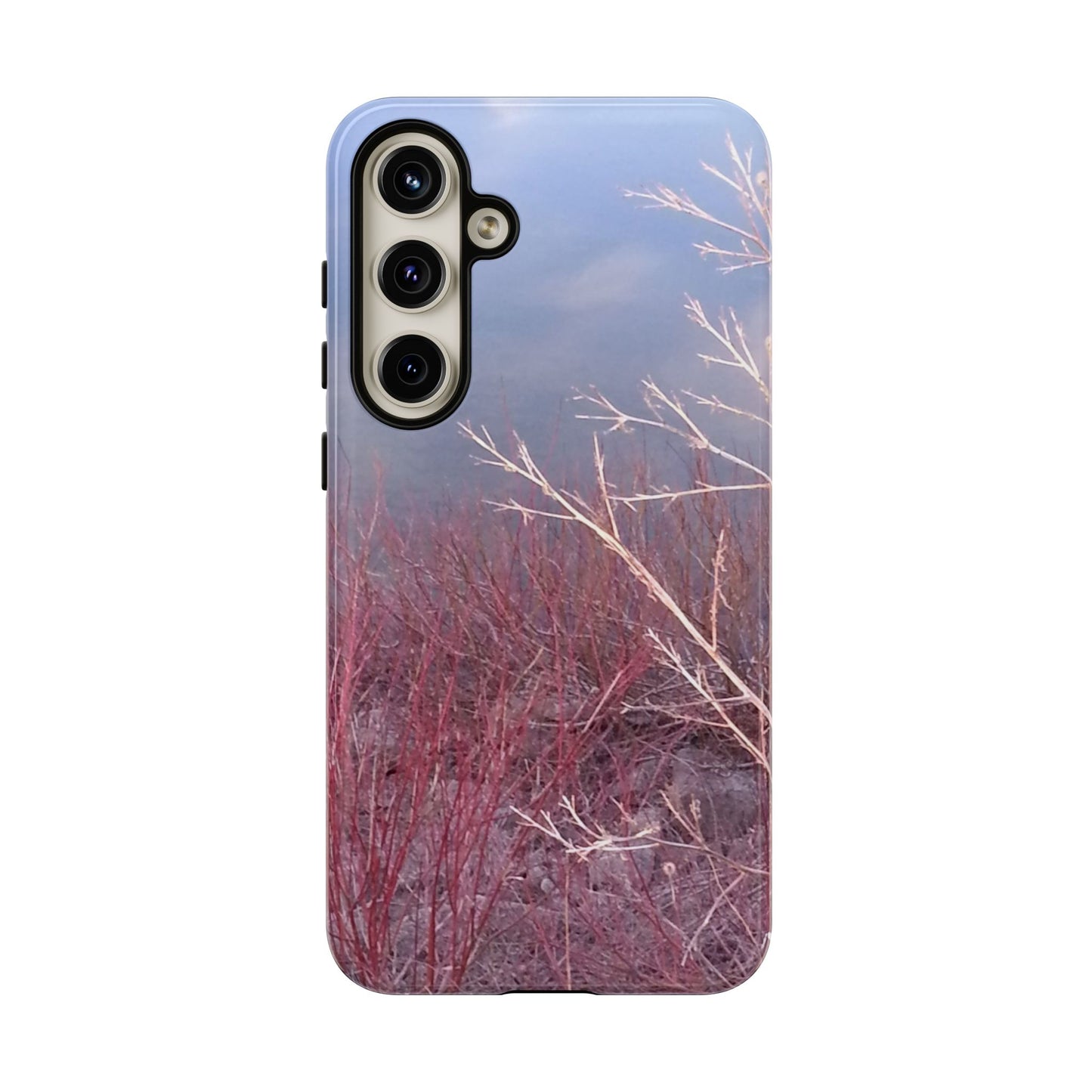 Phone Case - Nature-Inspired Winter Branches Coral Color