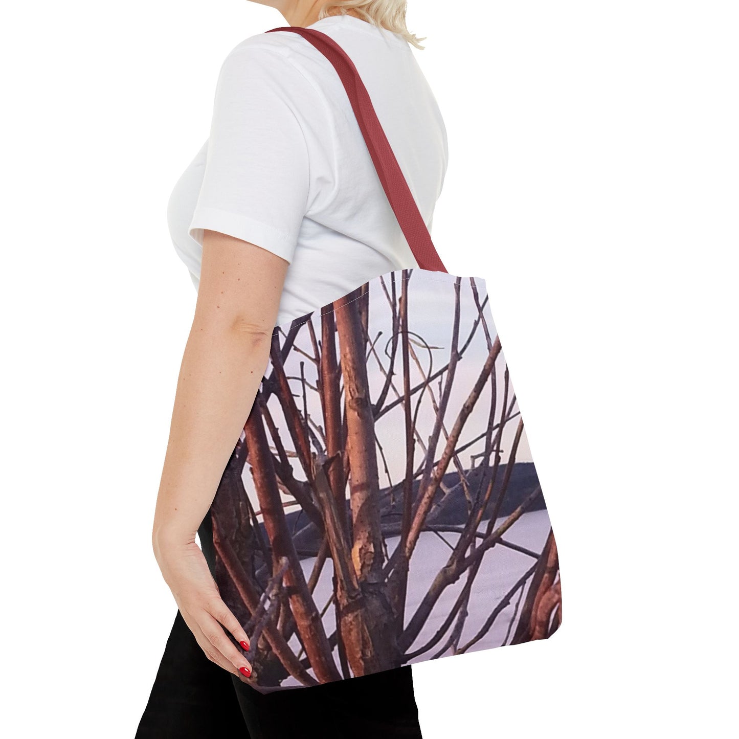 Tote Bag - Nature-Inspired  - Tree Branch Design