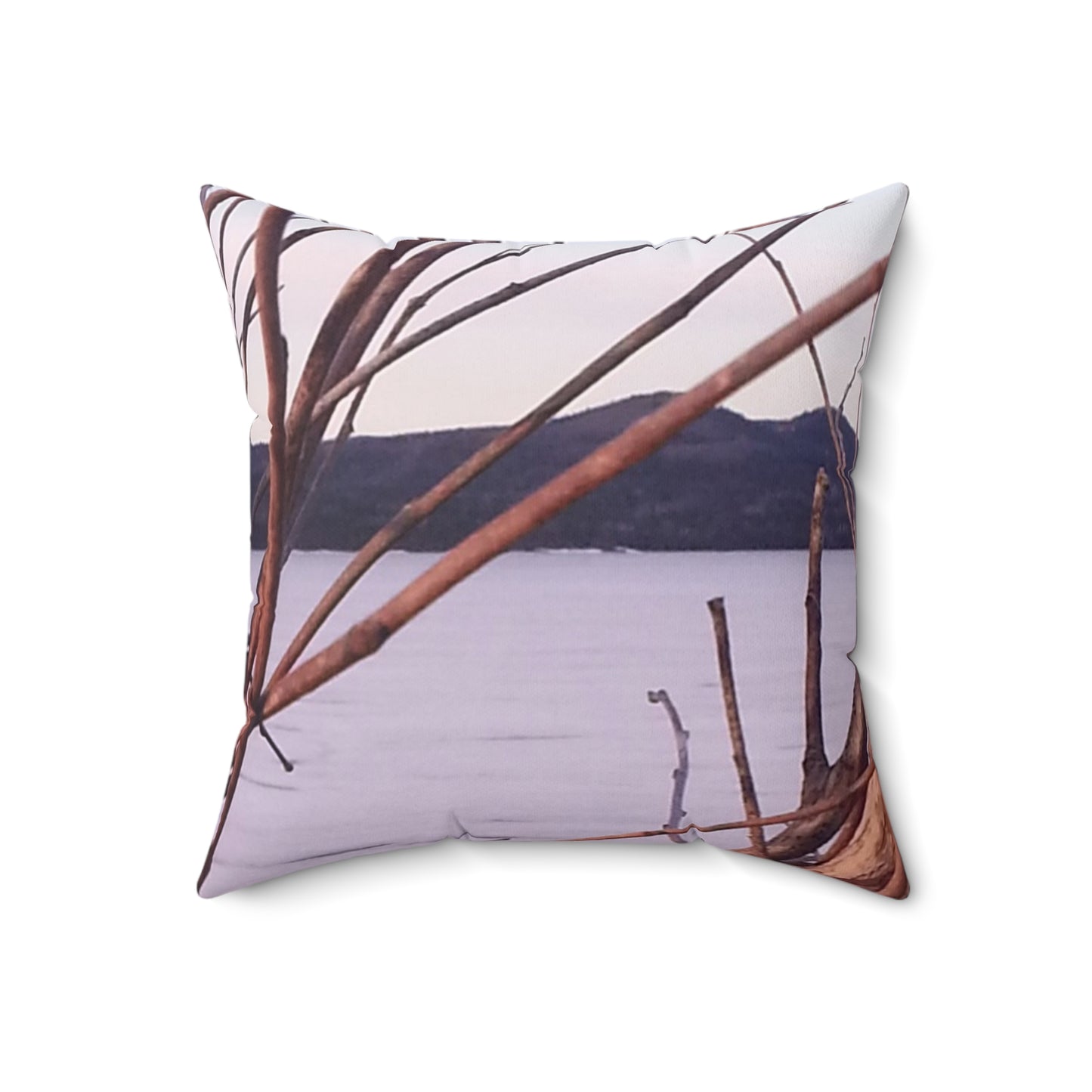 Pillow Nature-Inspired - Branches in Winter - Cozy Home Decor Accessory