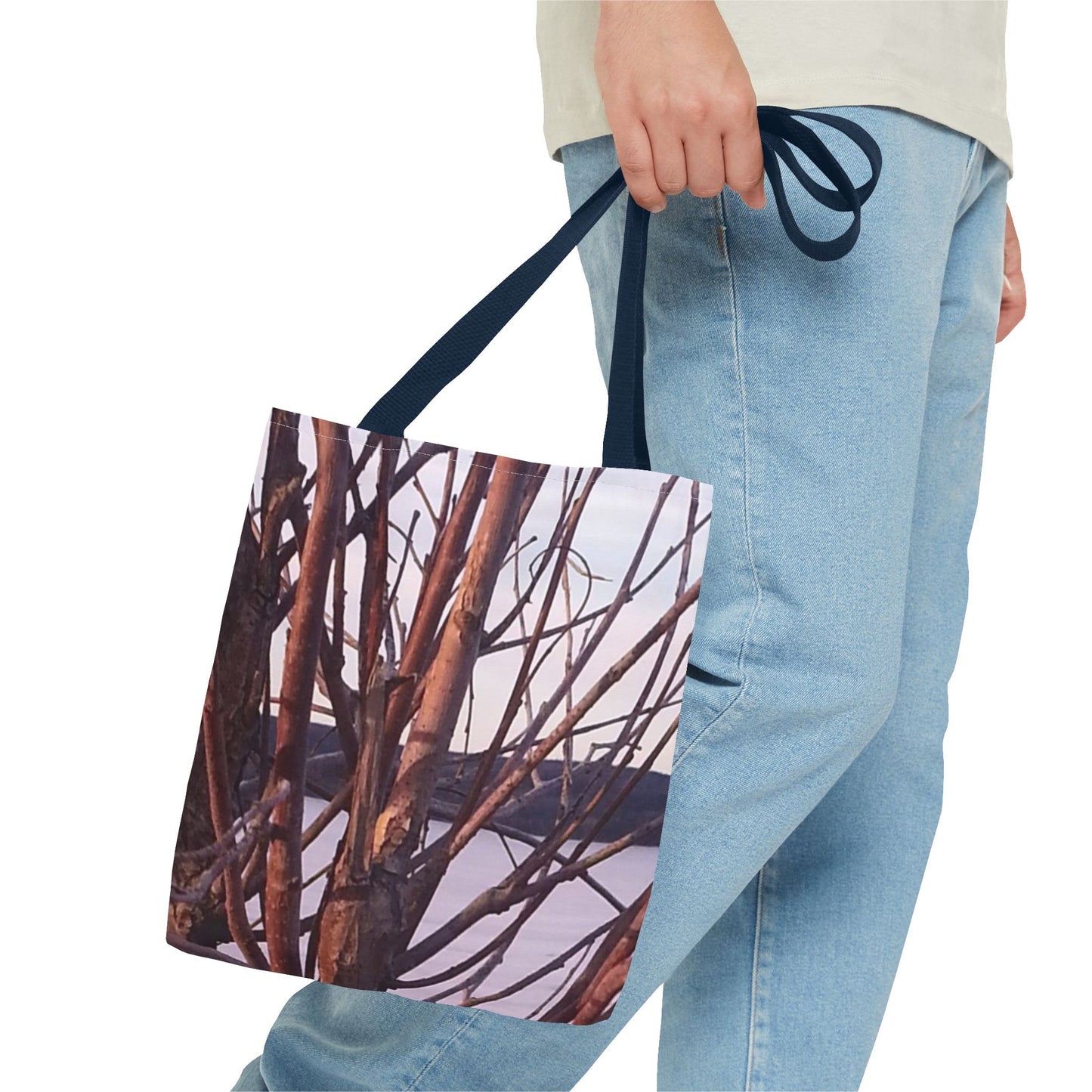 Tote Bag - Nature-Inspired  - Tree Branch Design