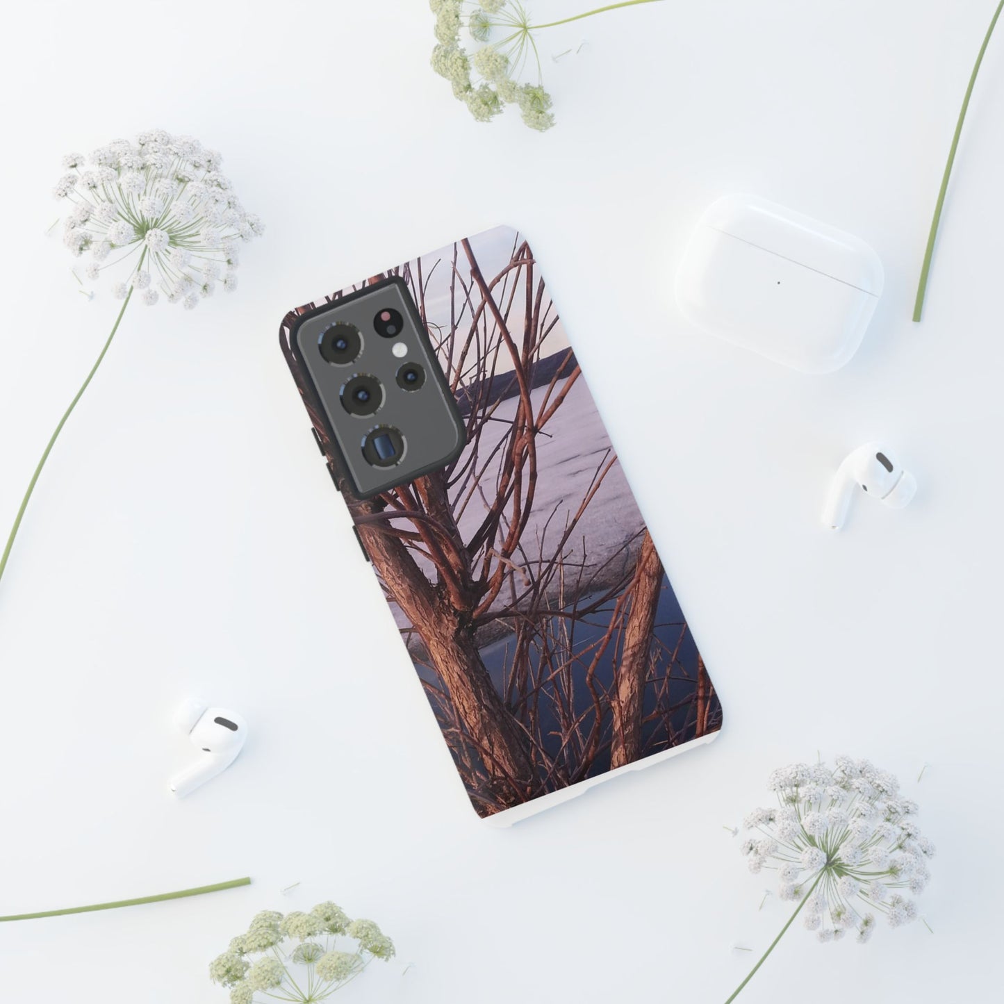 Phone Case - Nature-Inspired Winter Tree Design