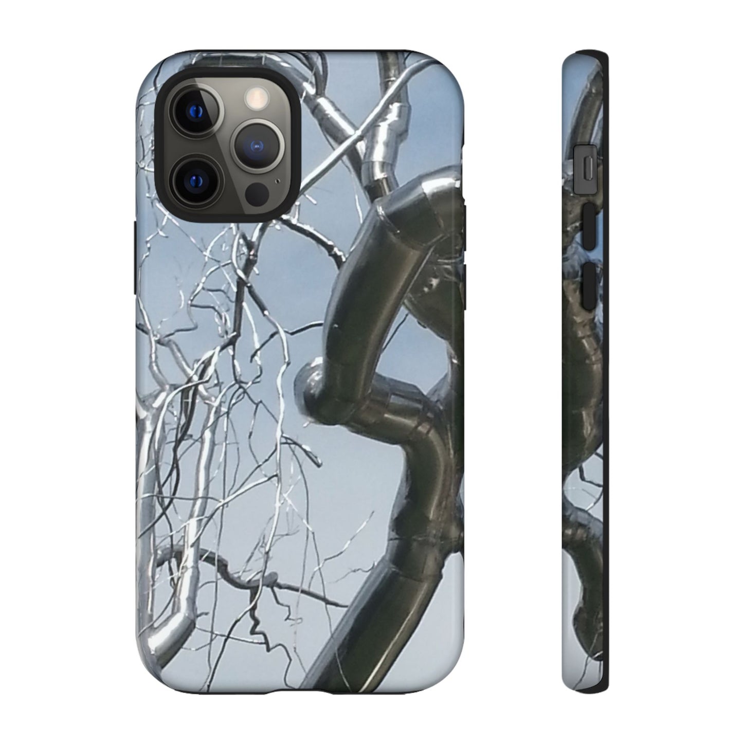 Phone Case - Durable Phone Protector with Bold Metal Nature-inspired Design