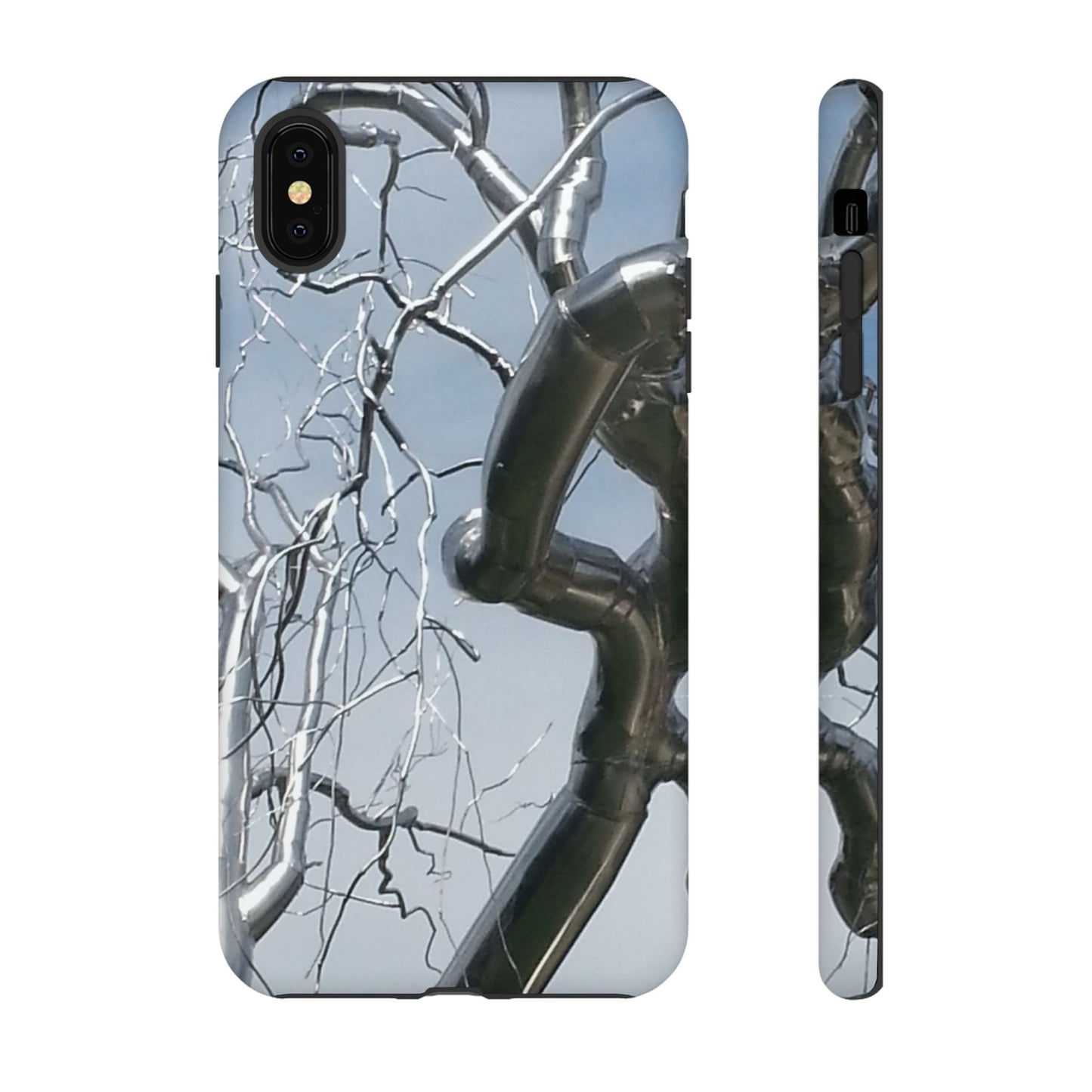 Phone Case - Durable Phone Protector with Bold Metal Nature-inspired Design