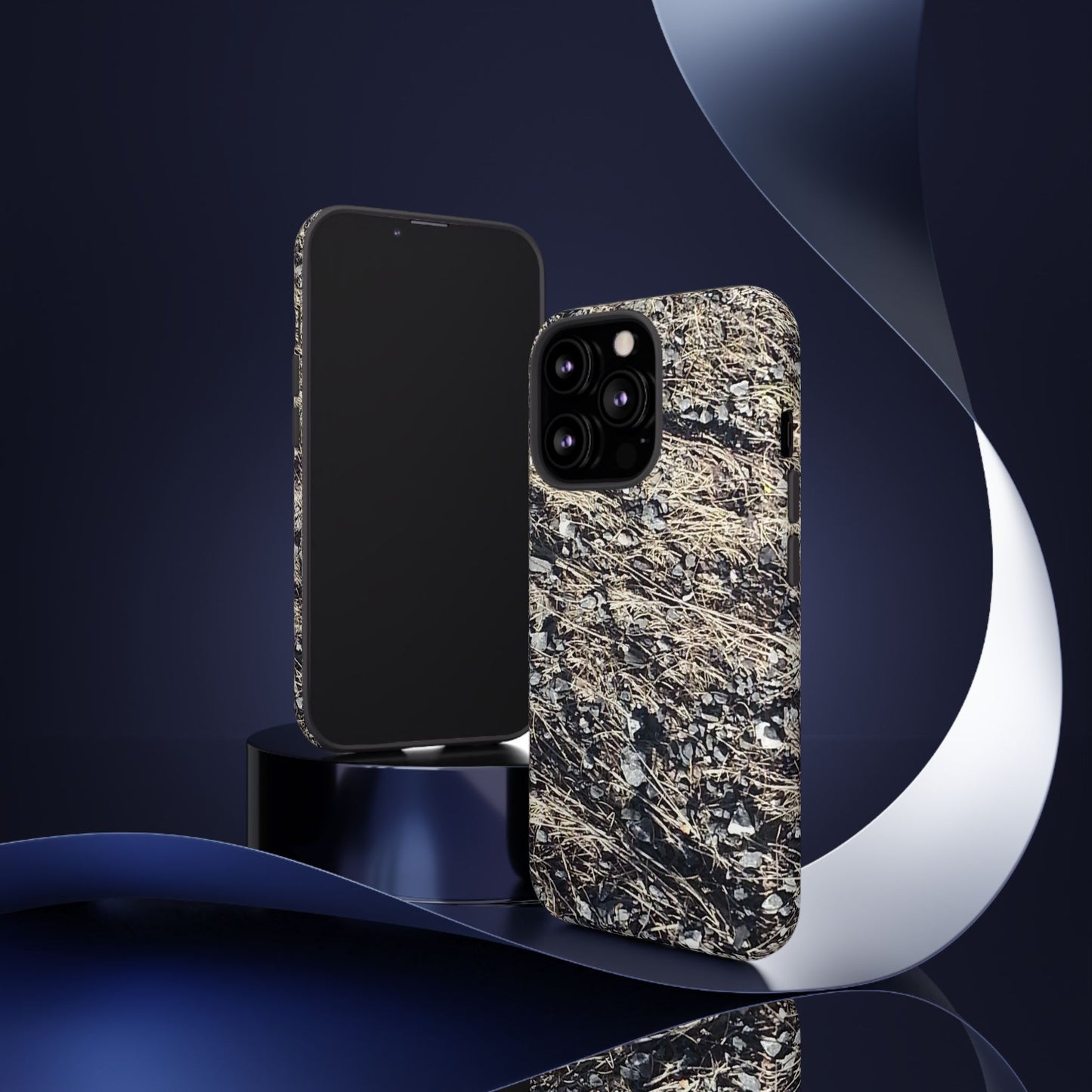 Phone Case -  Nature-Inspired Stone Bed Design for Outdoor Enthusiasts