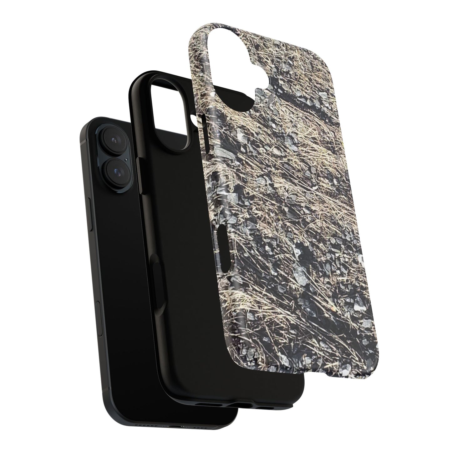 Phone Case -  Nature-Inspired Stone Bed Design for Outdoor Enthusiasts