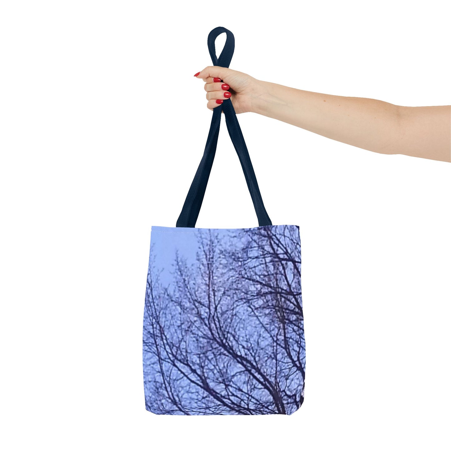 Tote Bag - Nature-Inspired - Tree Silhouette against Blue Sky