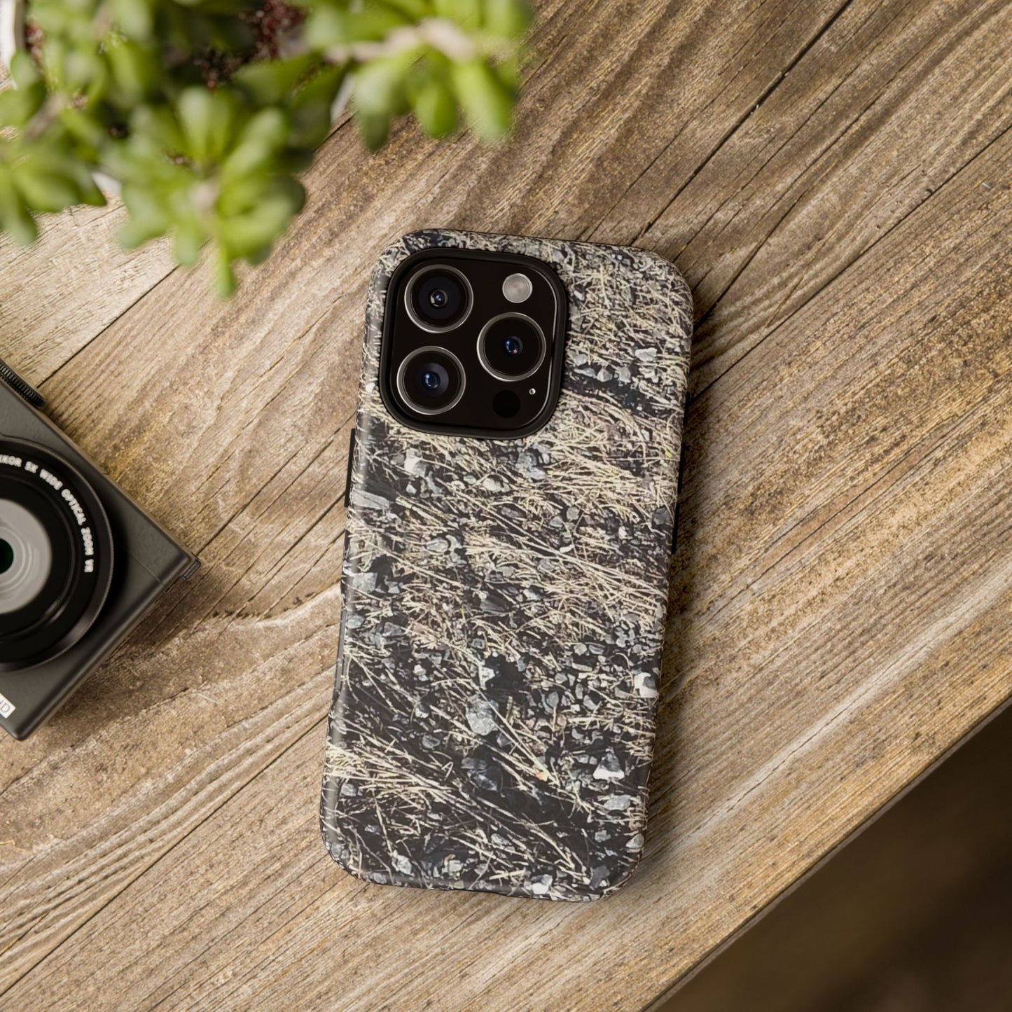 Phone Case -  Nature-Inspired Stone Bed Design for Outdoor Enthusiasts