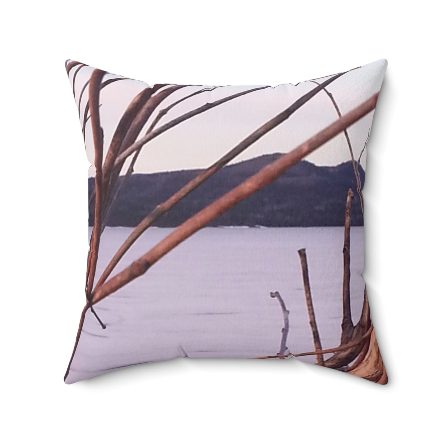 Pillow Nature-Inspired - Branches in Winter - Cozy Home Decor Accessory