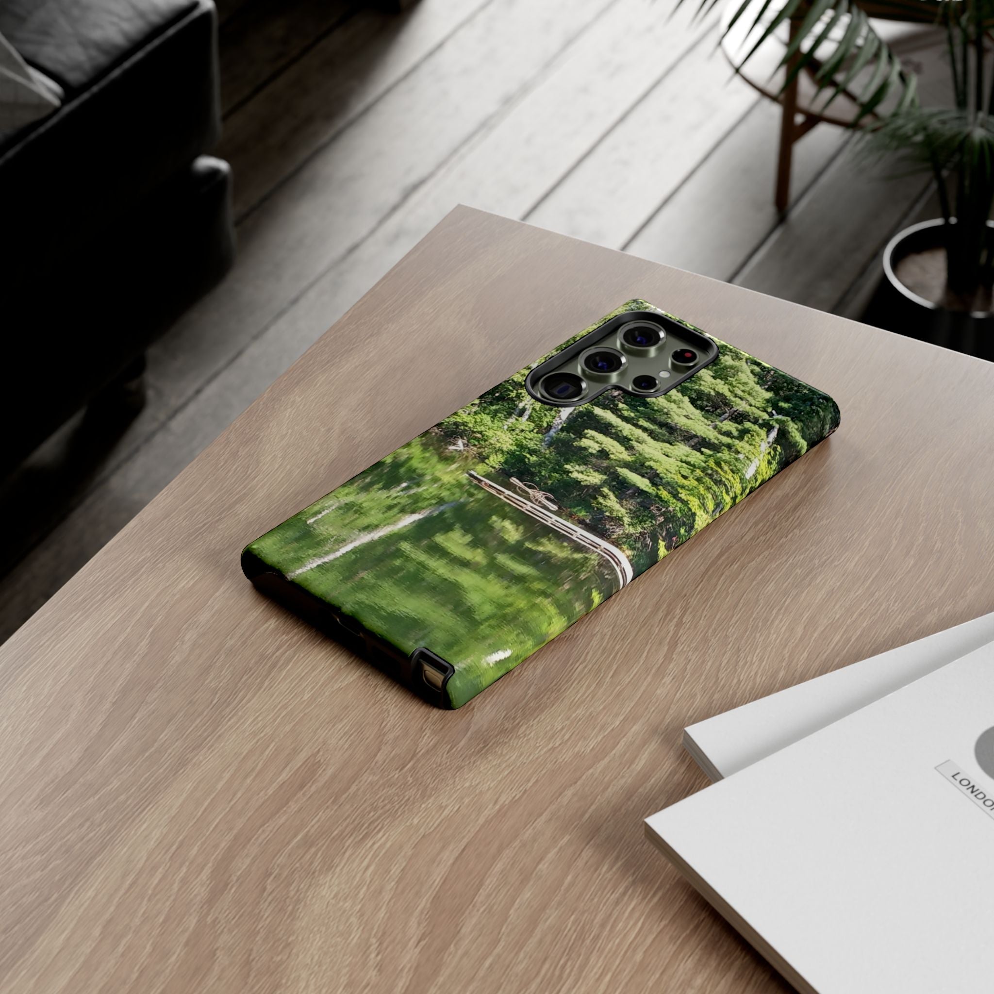 Forest Lake Reflection | Lakeside Symmetry Phone Case | The Nurture Collection