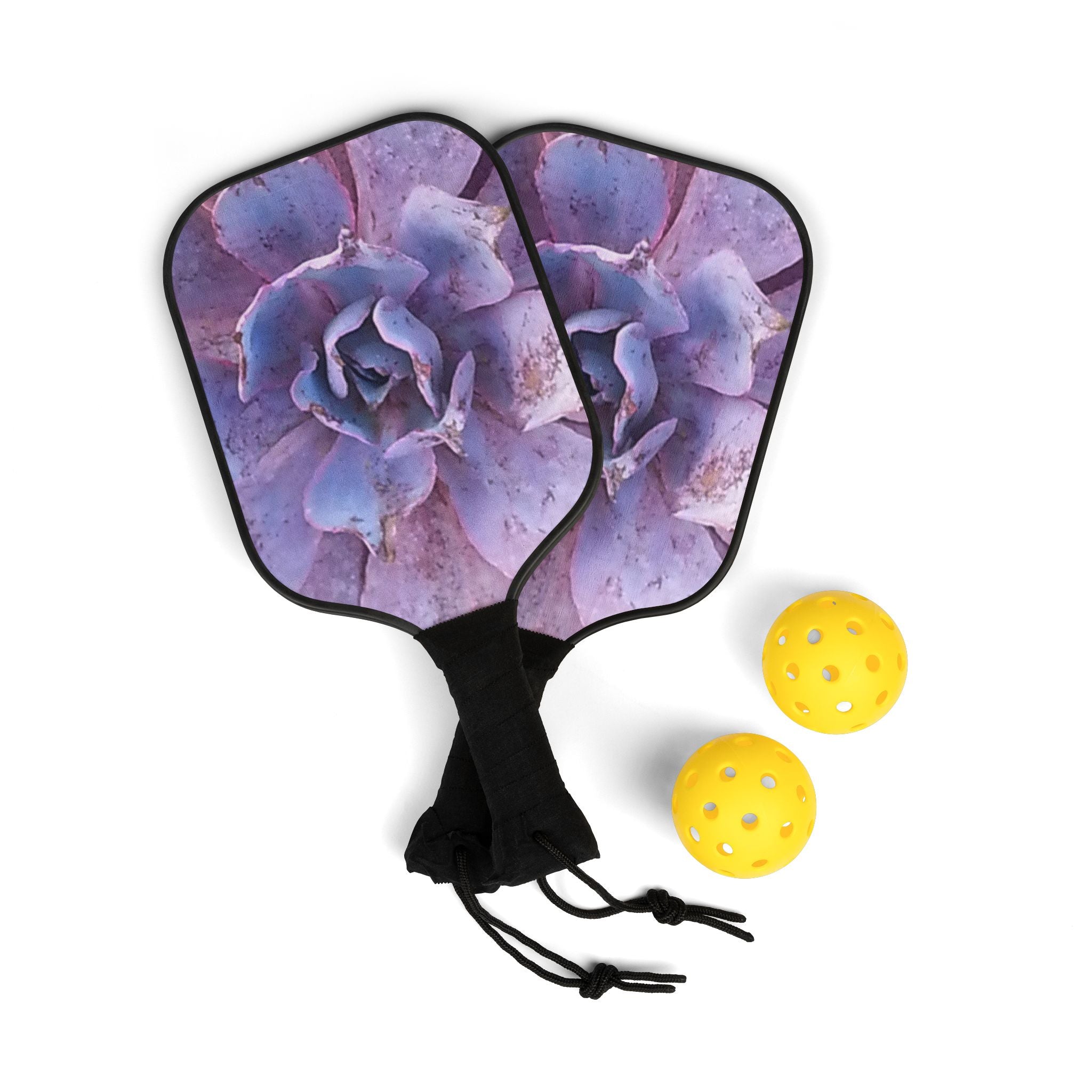 Mindful Bloom | Geometric Petal Texture Pickleball Kit | The Rooted Collection