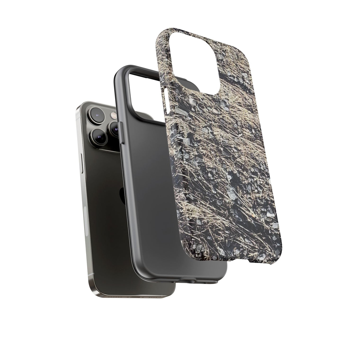 Phone Case -  Nature-Inspired Stone Bed Design for Outdoor Enthusiasts