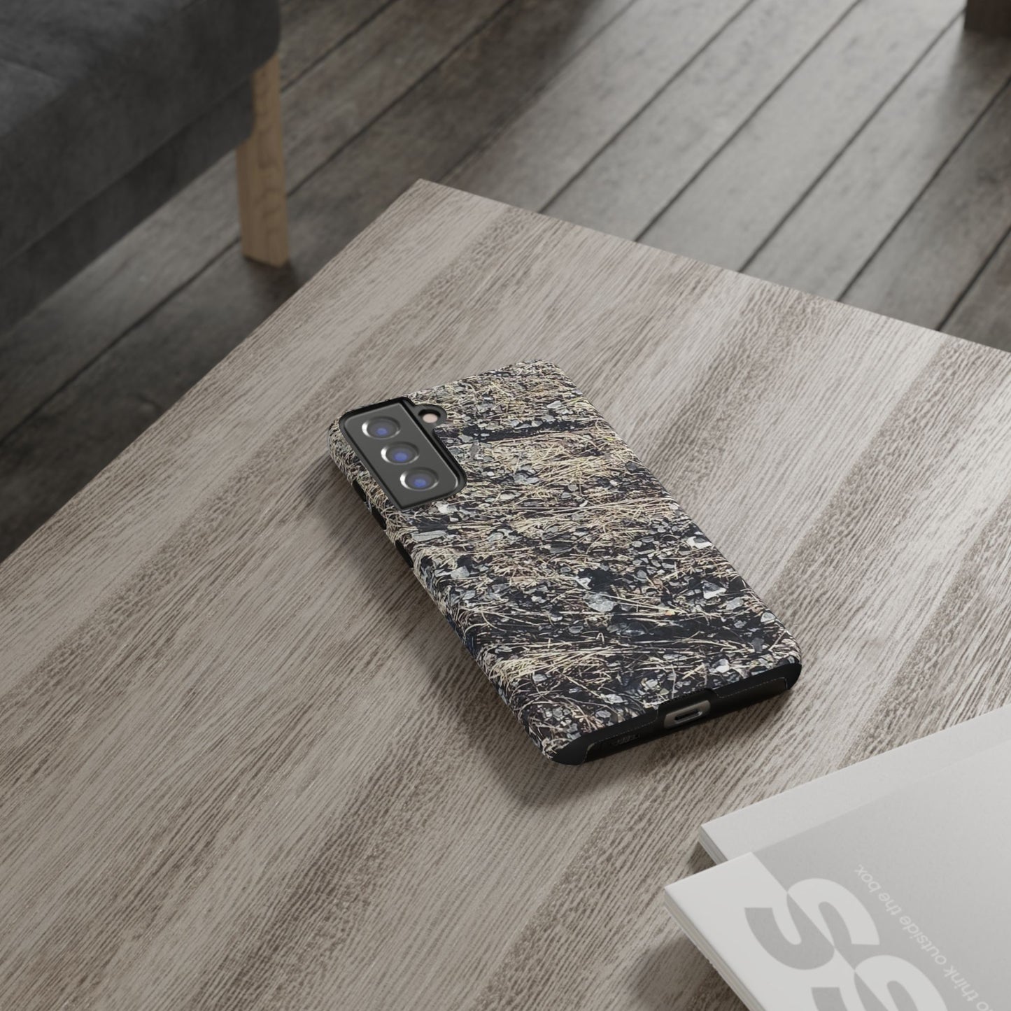 Phone Case -  Nature-Inspired Stone Bed Design for Outdoor Enthusiasts