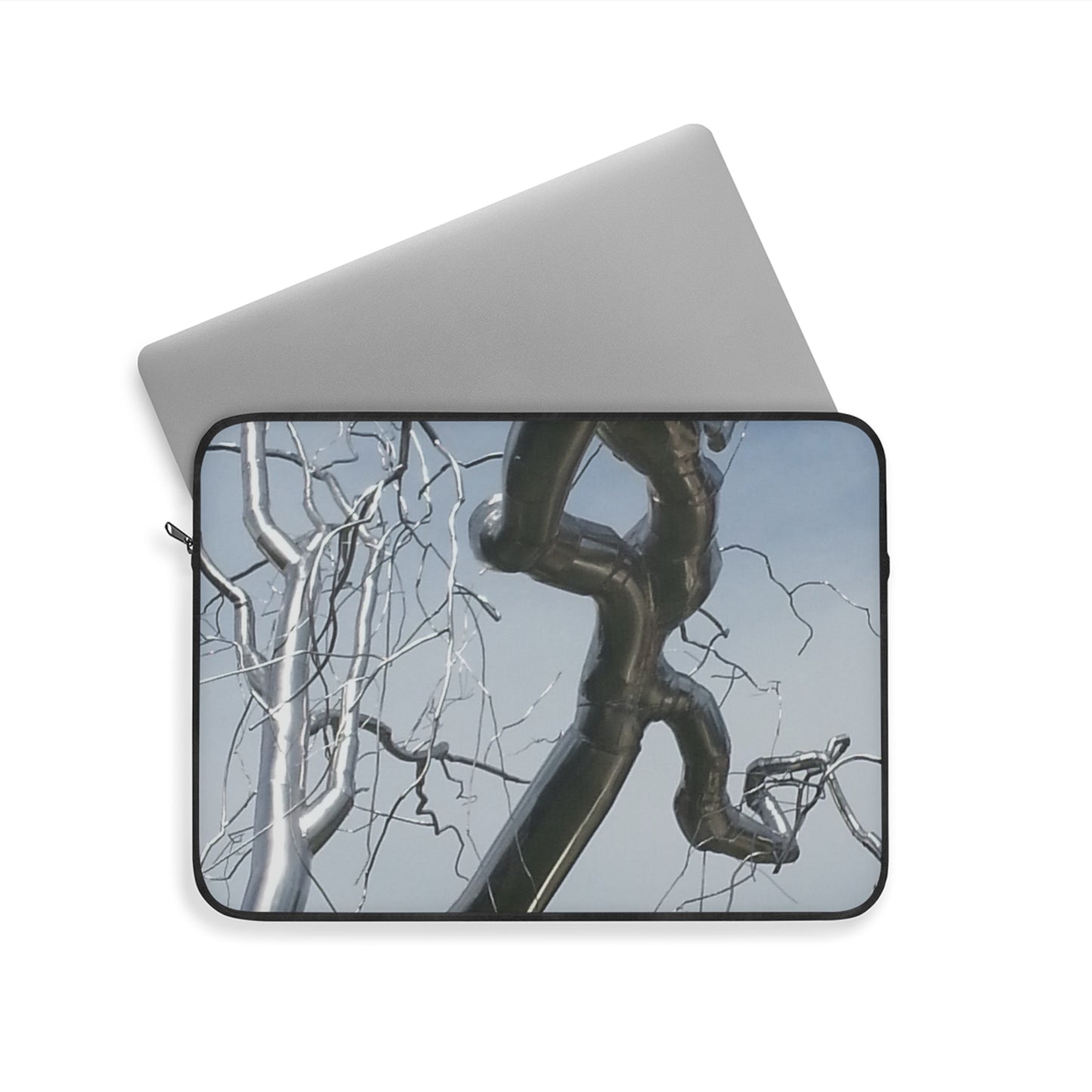 Laptop Sleeve - Modern Metallic Tree Design - Perfect for Nature Lovers & Artists