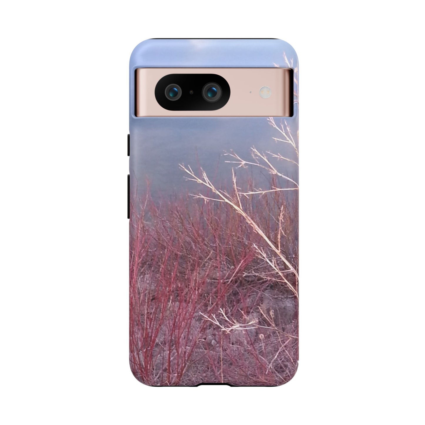 Phone Case - Nature-Inspired Winter Branches Coral Color