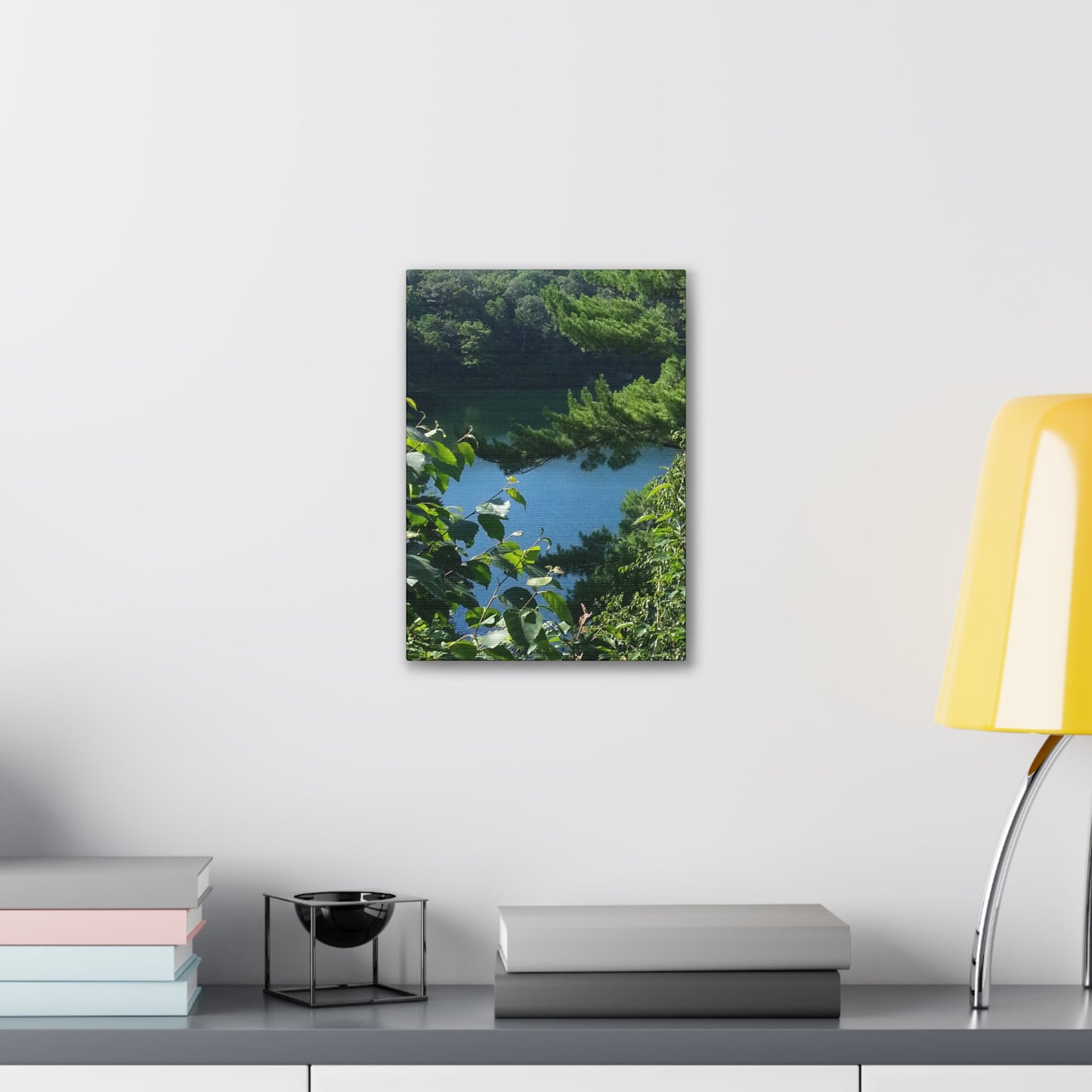 Canvas Art - Nature-inspired Overlooking the Lake