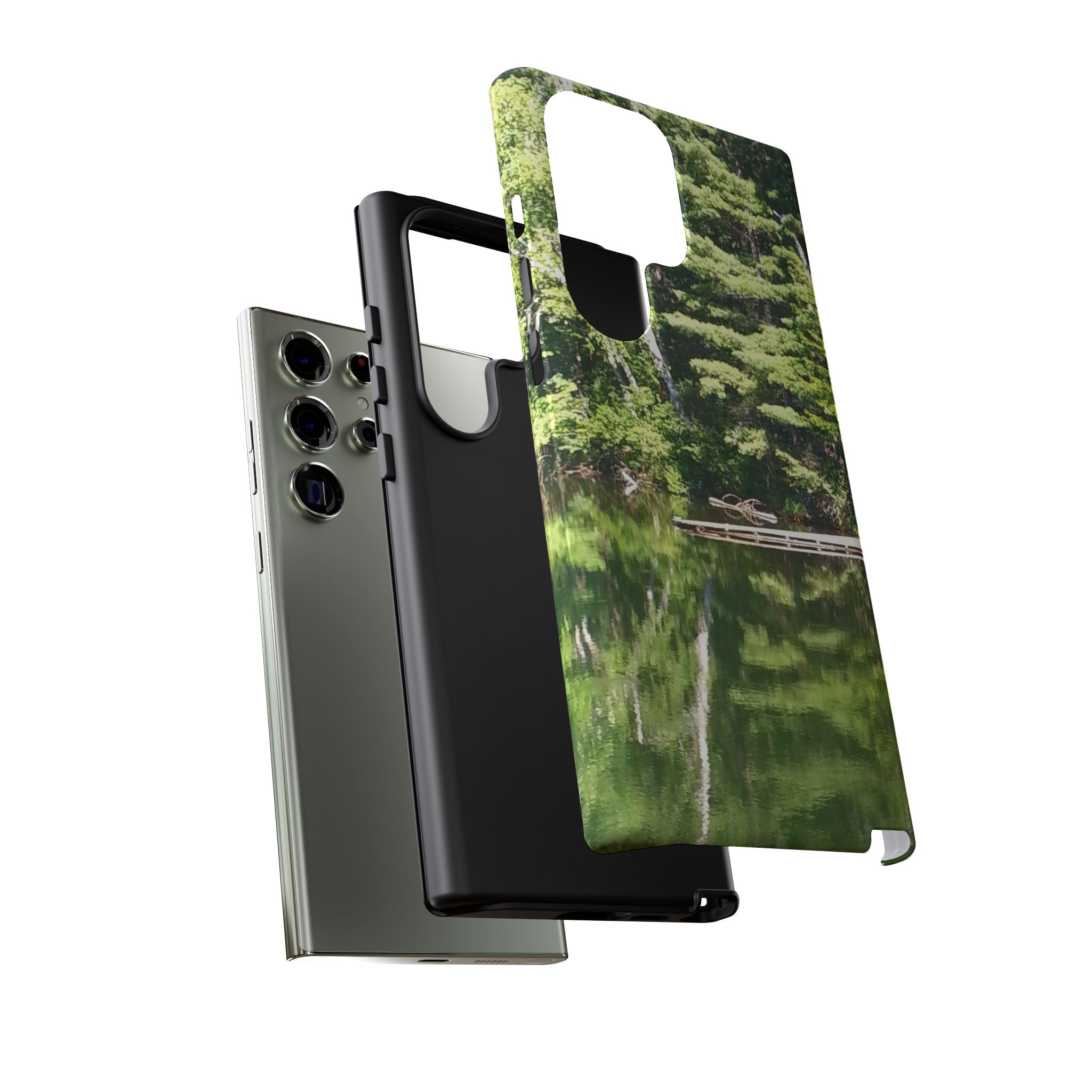 Forest Lake Reflection | Lakeside Symmetry Phone Case | The Nurture Collection