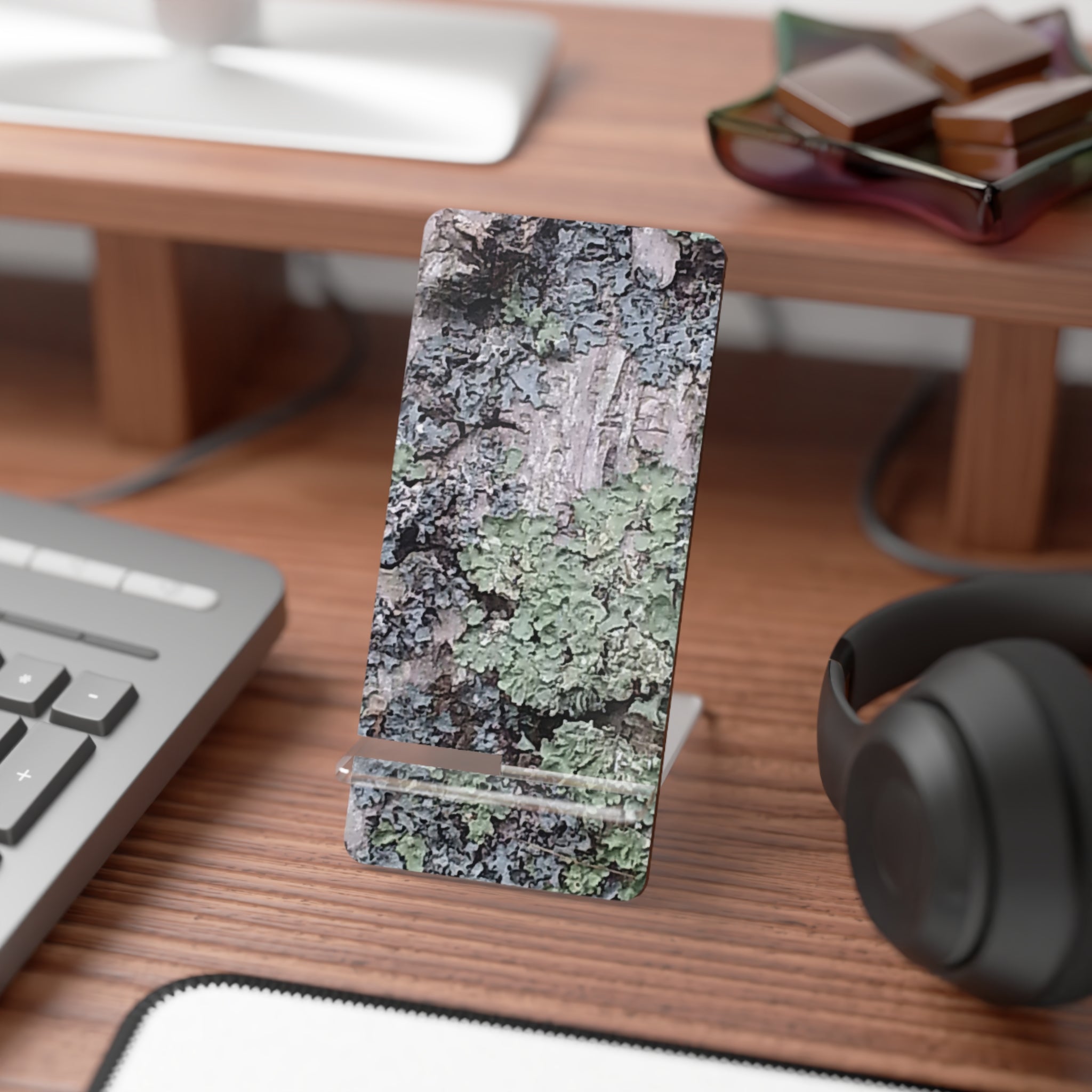 Granular Mantle | Lichen Phone Stand | The Rooted Collection
