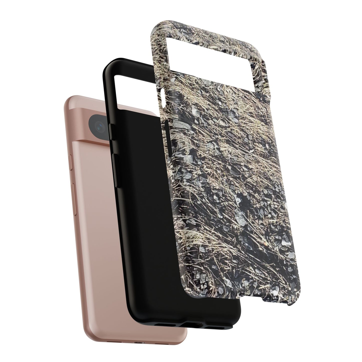 Phone Case -  Nature-Inspired Stone Bed Design for Outdoor Enthusiasts