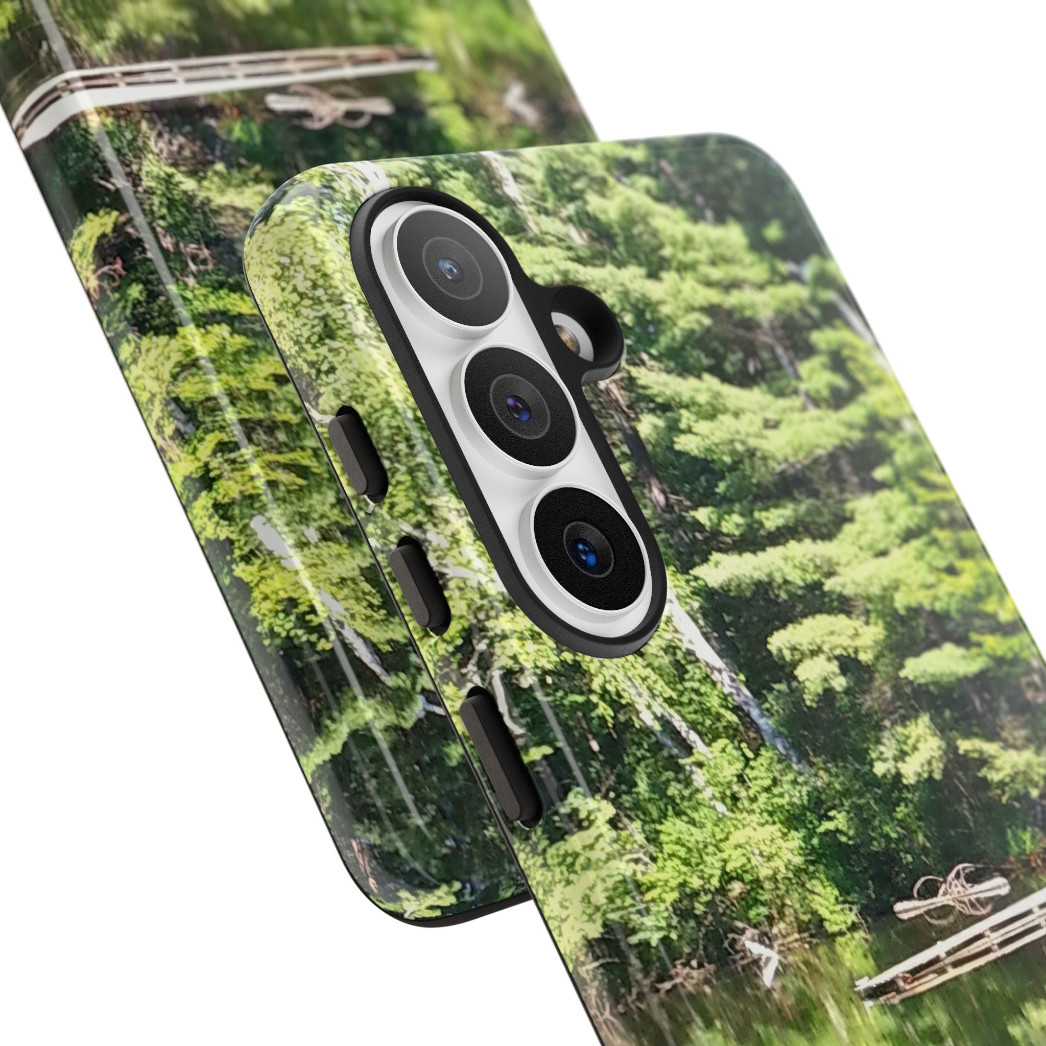 Forest Lake Reflection | Lakeside Symmetry Phone Case | The Nurture Collection
