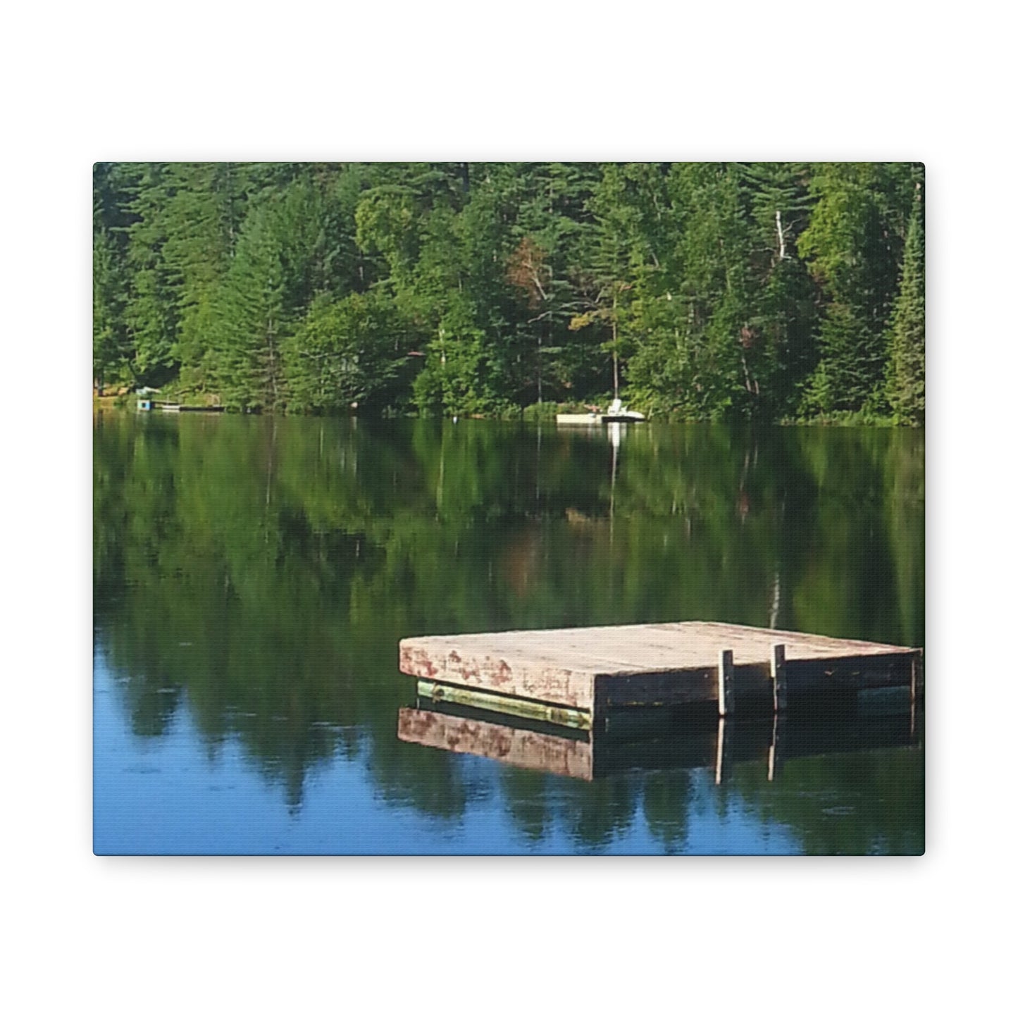 Canvas Print -Nature-Inspired  Tranquil Lakeside Reflection