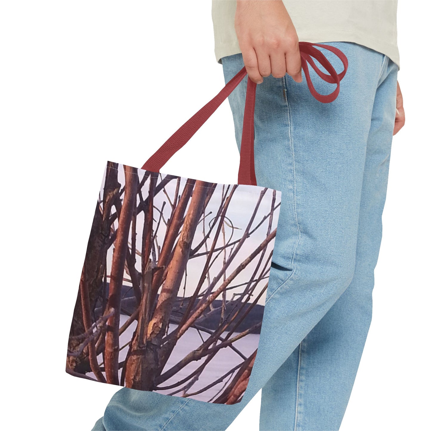 Tote Bag - Nature-Inspired  - Tree Branch Design