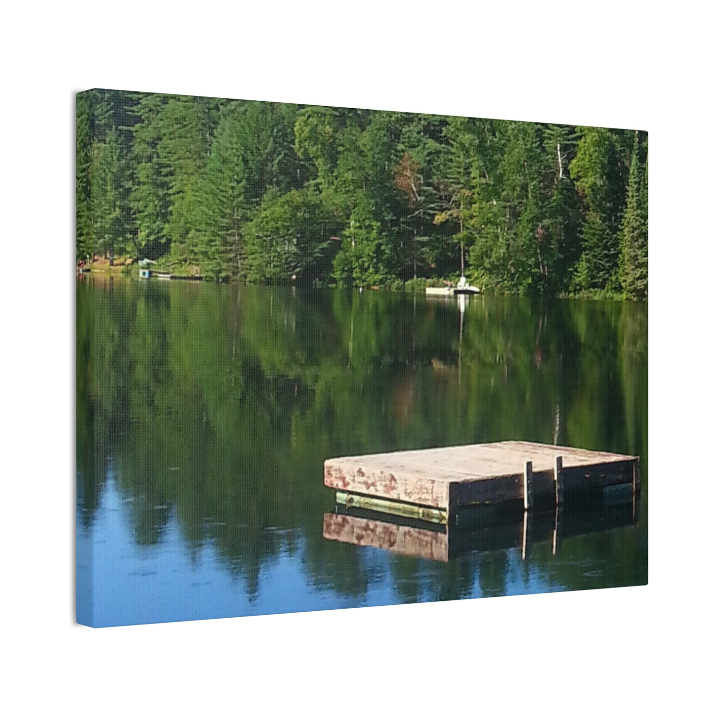 Canvas Print -Nature-Inspired  Tranquil Lakeside Reflection