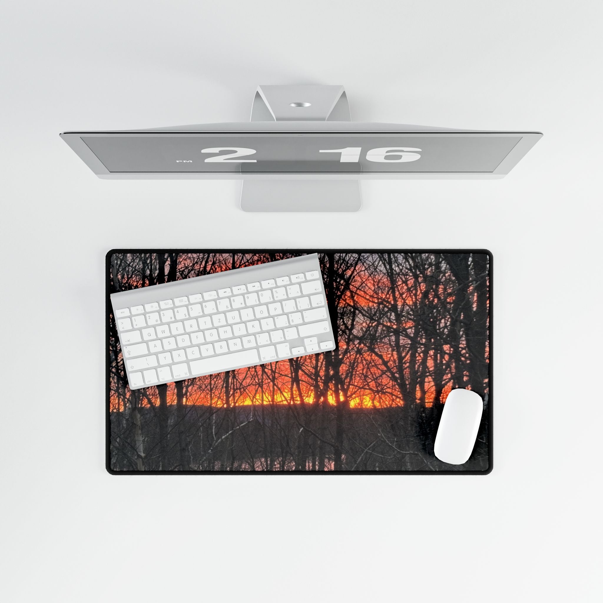 Dawn Inspiration  | Sunrise Forest Desk Mat | The Nurture Collection