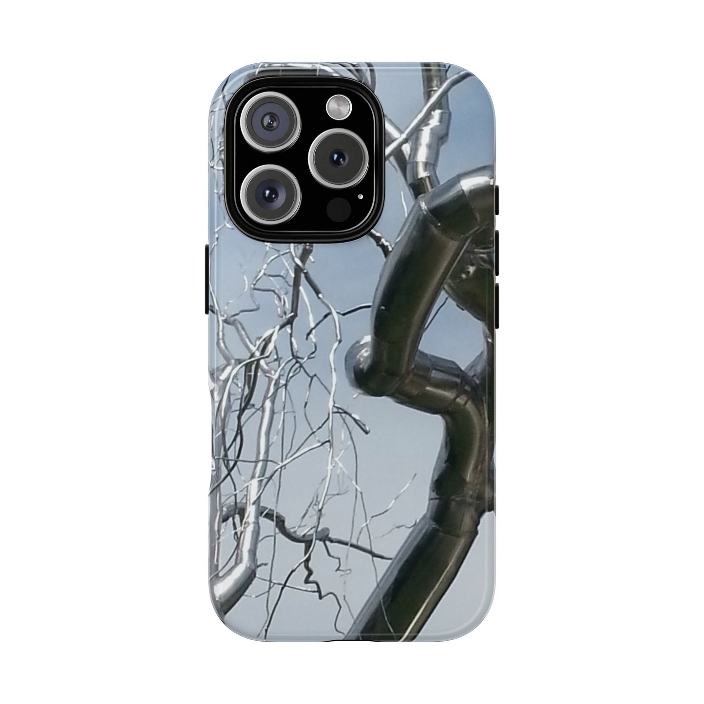 Phone Case - Durable Phone Protector with Bold Metal Nature-inspired Design