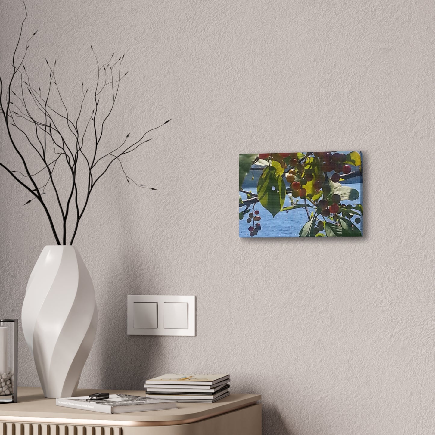 Canvas Art  Nature-Inspired - Scenic Berry Branch