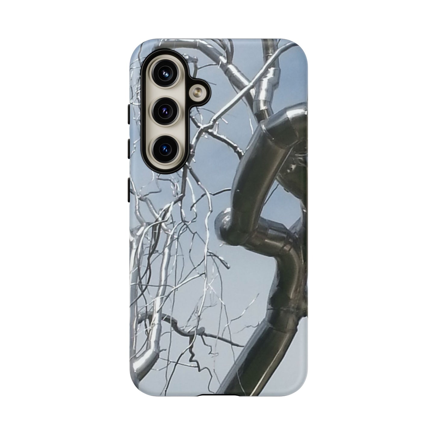 Phone Case - Durable Phone Protector with Bold Metal Nature-inspired Design