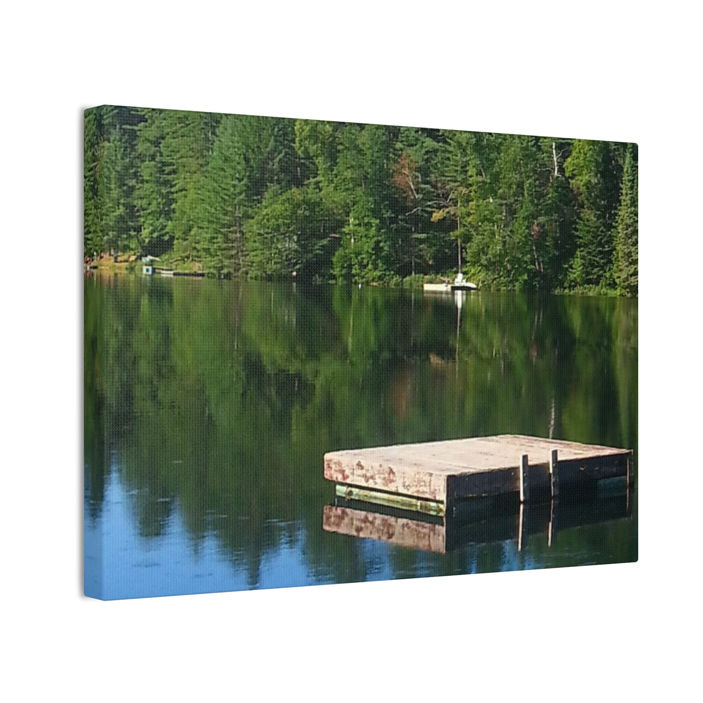 Canvas Print -Nature-Inspired  Tranquil Lakeside Reflection