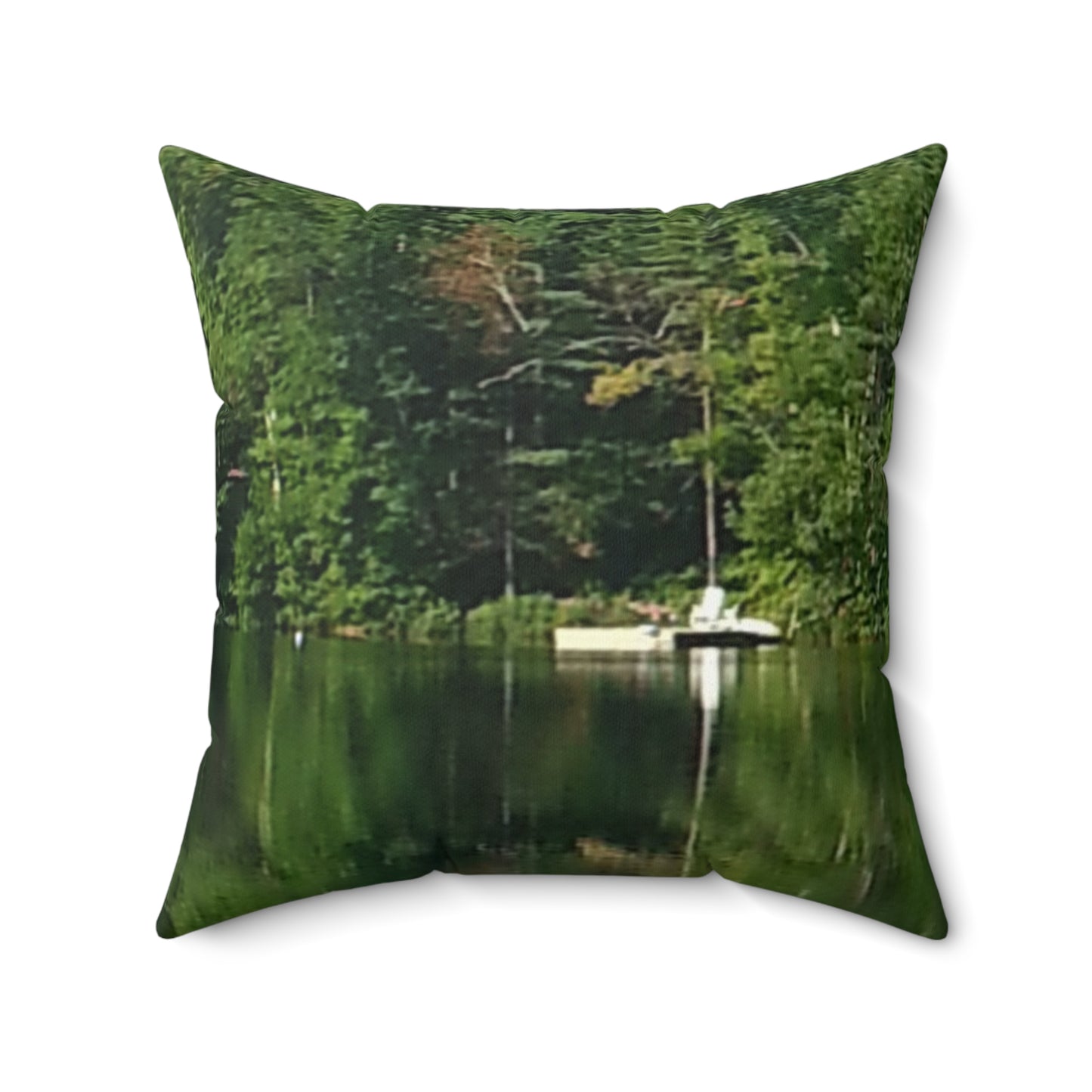 Serene Nature Square Pillow - Cozy Décor for Relaxation