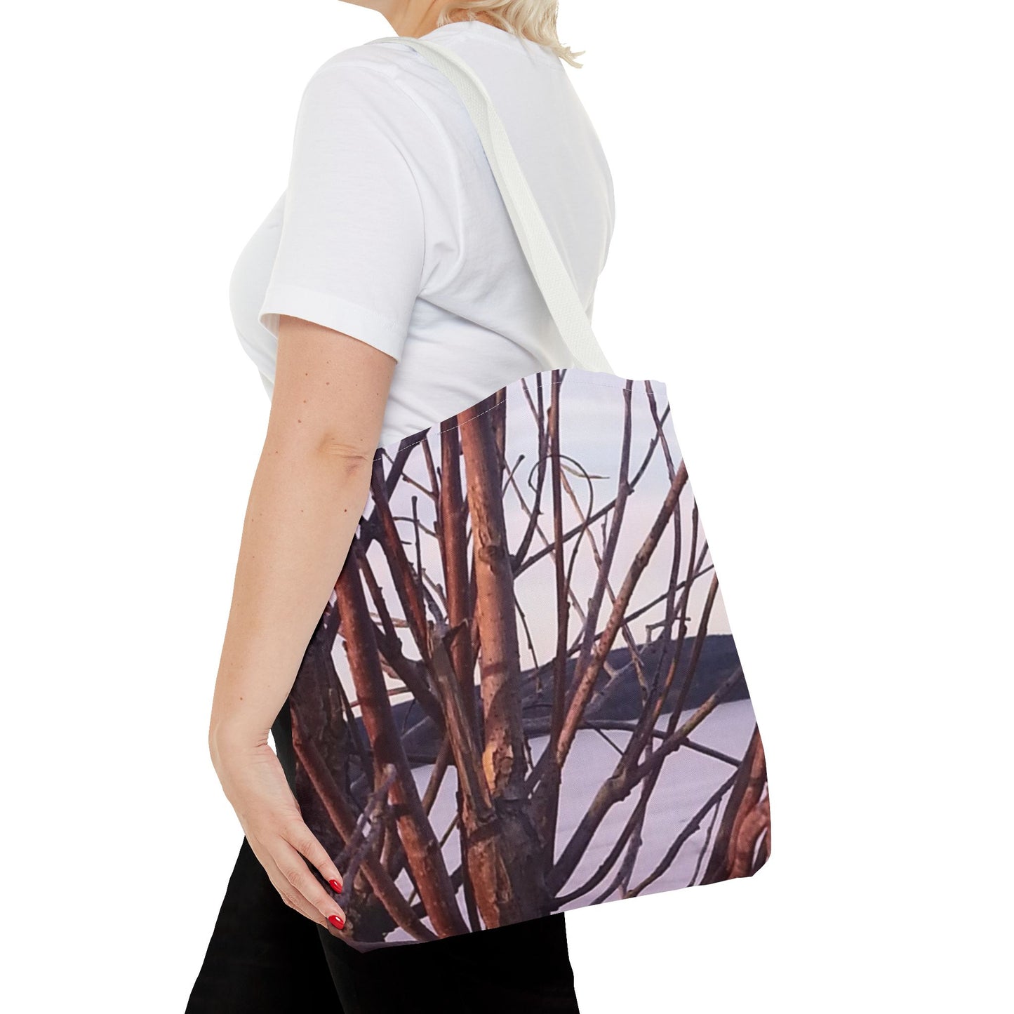 Tote Bag - Nature-Inspired  - Tree Branch Design