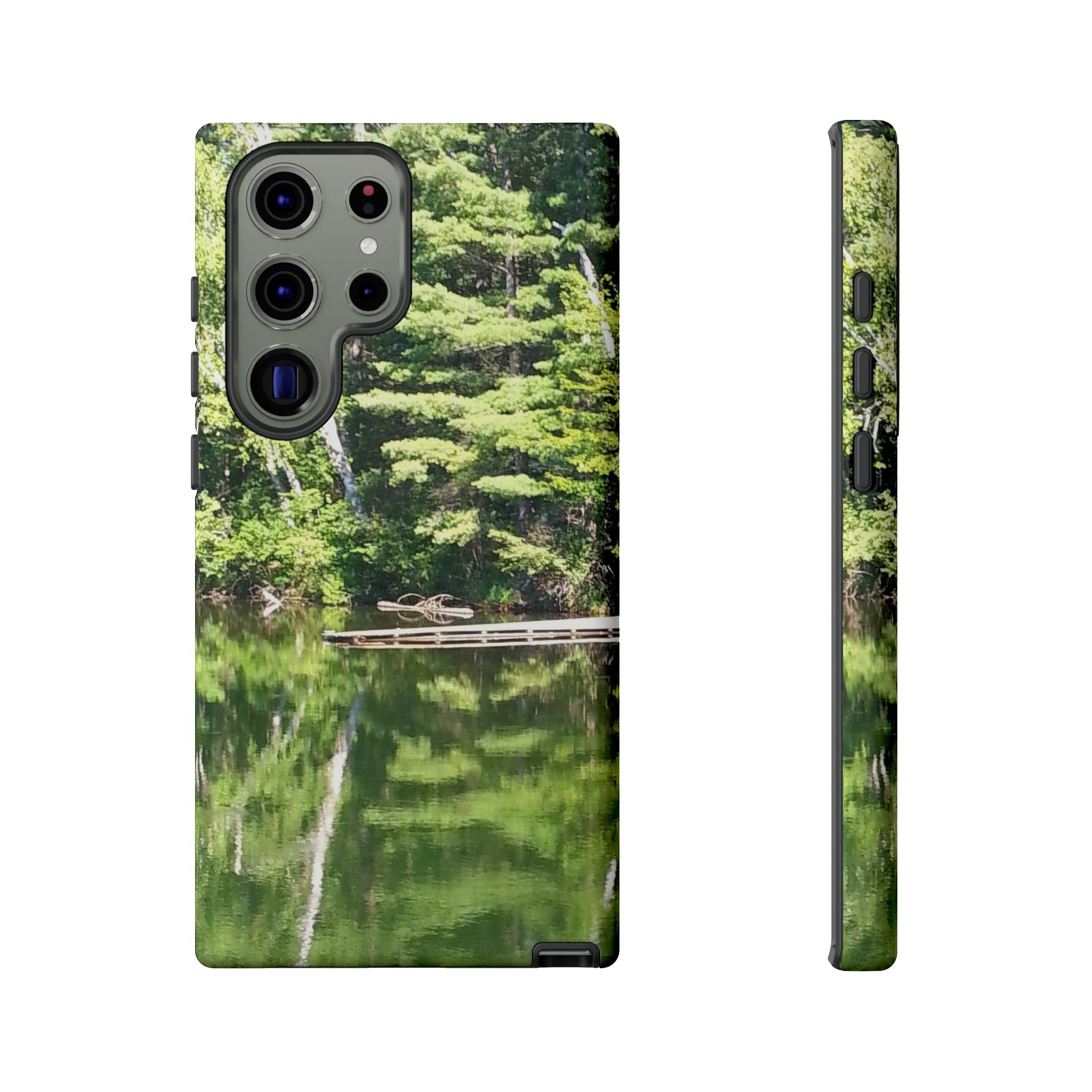Forest Lake Reflection | Lakeside Symmetry Phone Case | The Nurture Collection
