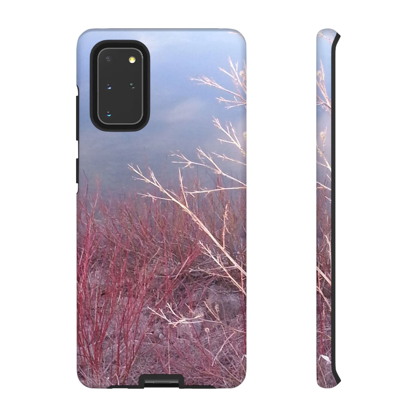 Phone Case - Nature-Inspired Winter Branches Coral Color