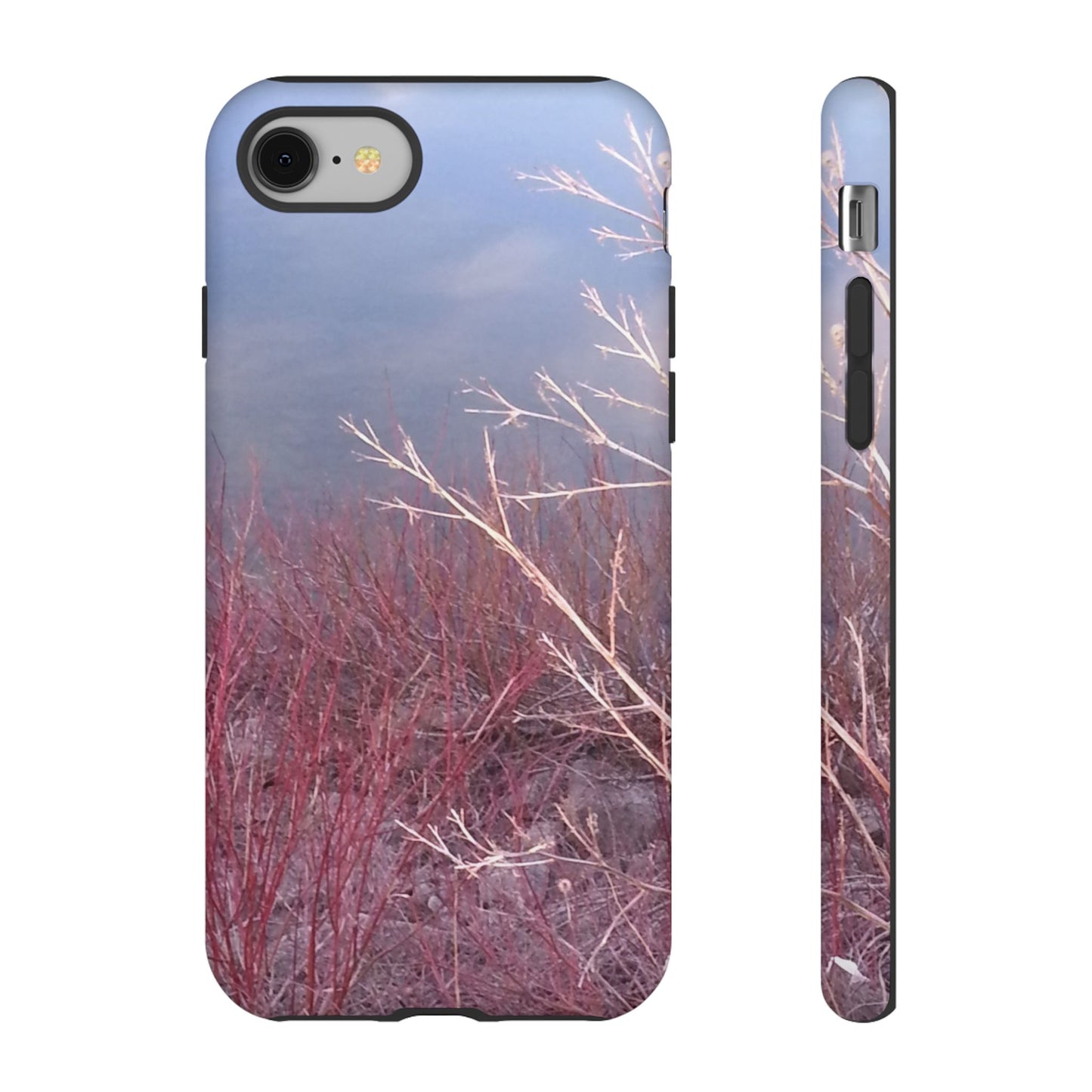 Phone Case - Nature-Inspired Winter Branches Coral Color