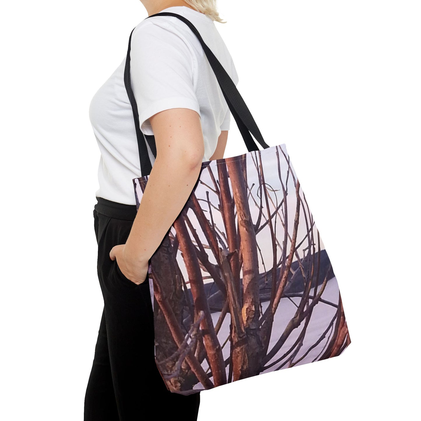 Tote Bag - Nature-Inspired  - Tree Branch Design