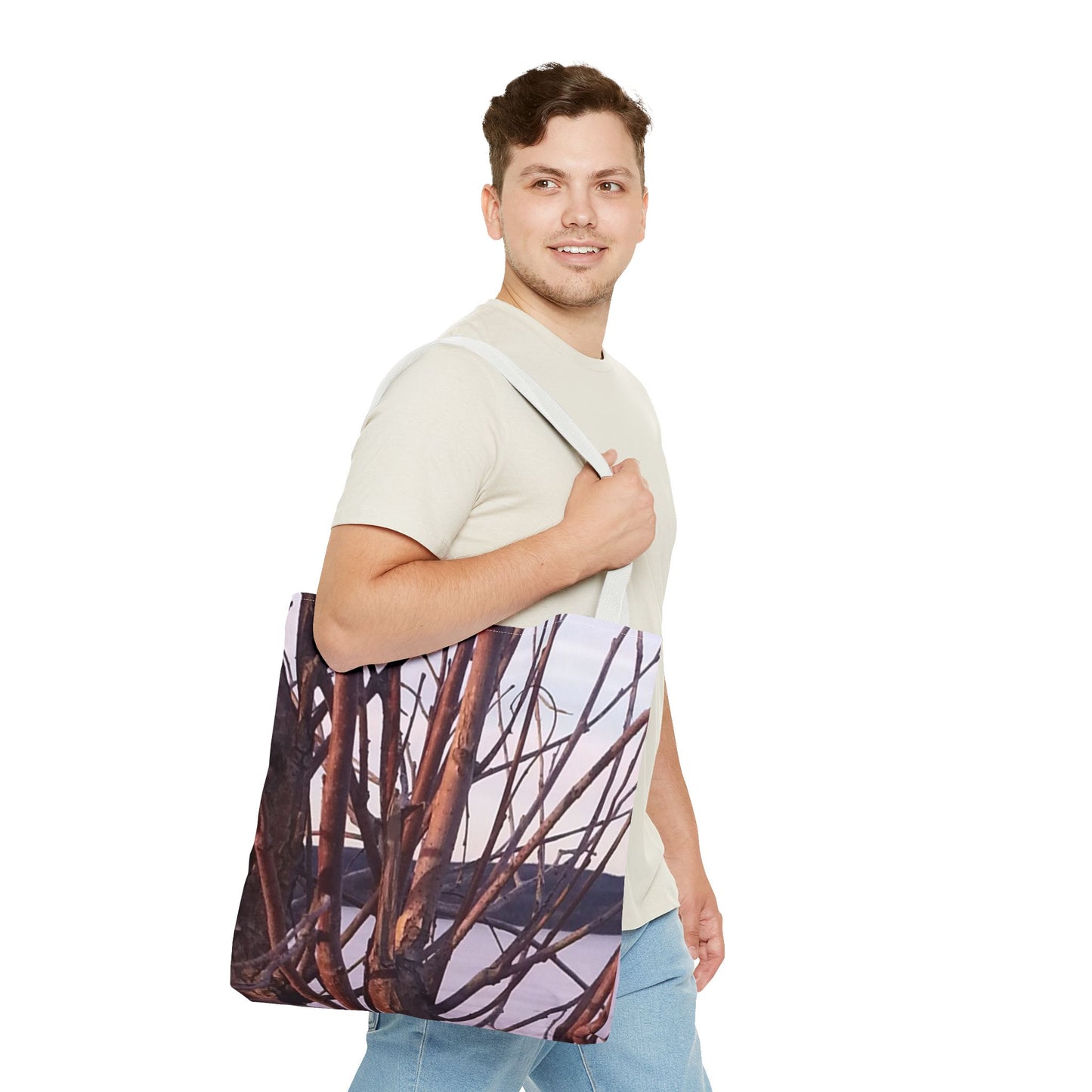 Tote Bag - Nature-Inspired  - Tree Branch Design