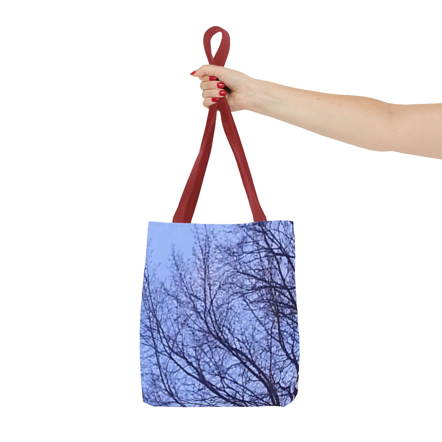 Tote Bag - Nature-Inspired - Tree Silhouette against Blue Sky