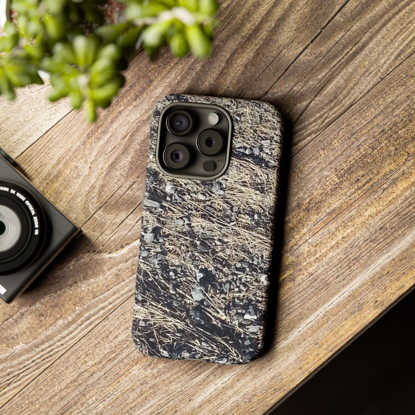 Phone Case -  Nature-Inspired Stone Bed Design for Outdoor Enthusiasts