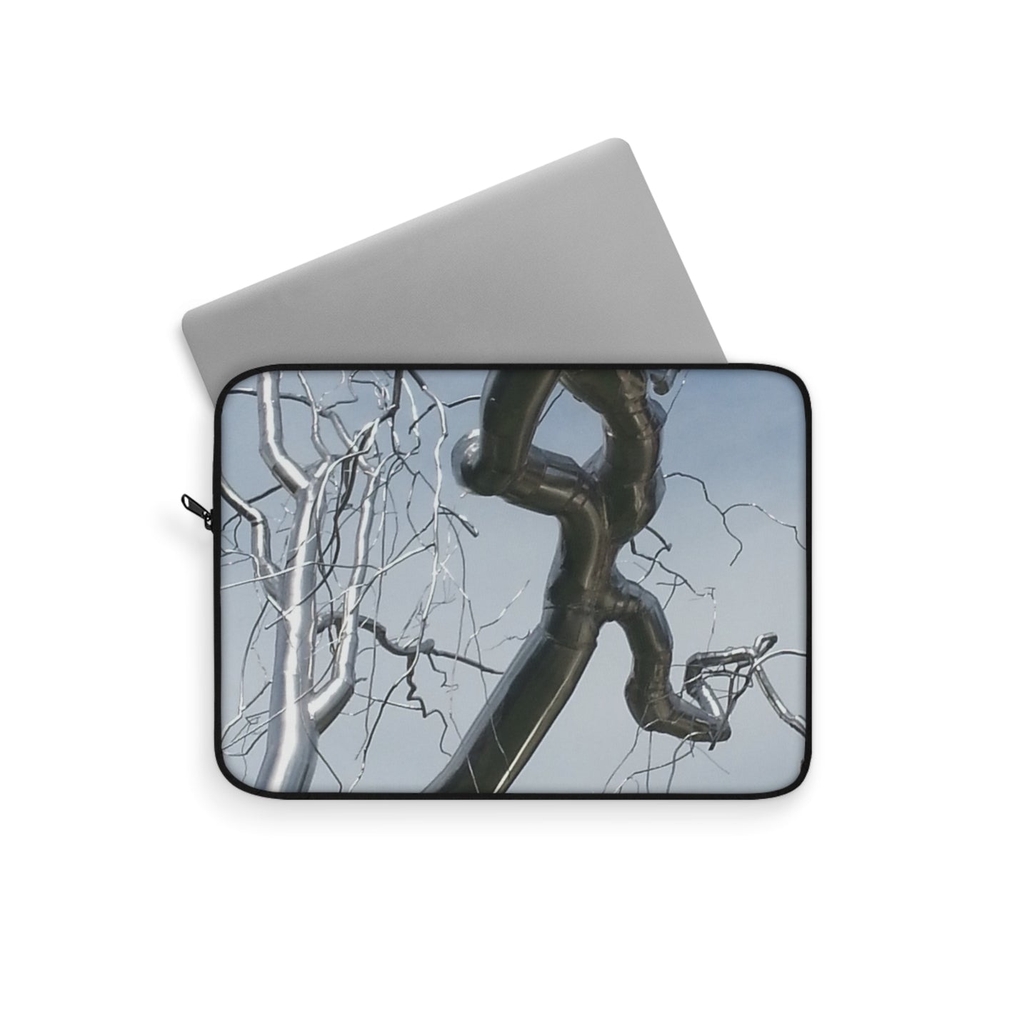 Laptop Sleeve - Modern Metallic Tree Design - Perfect for Nature Lovers & Artists