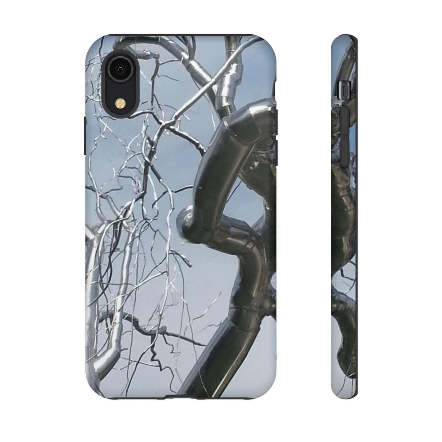 Phone Case - Durable Phone Protector with Bold Metal Nature-inspired Design