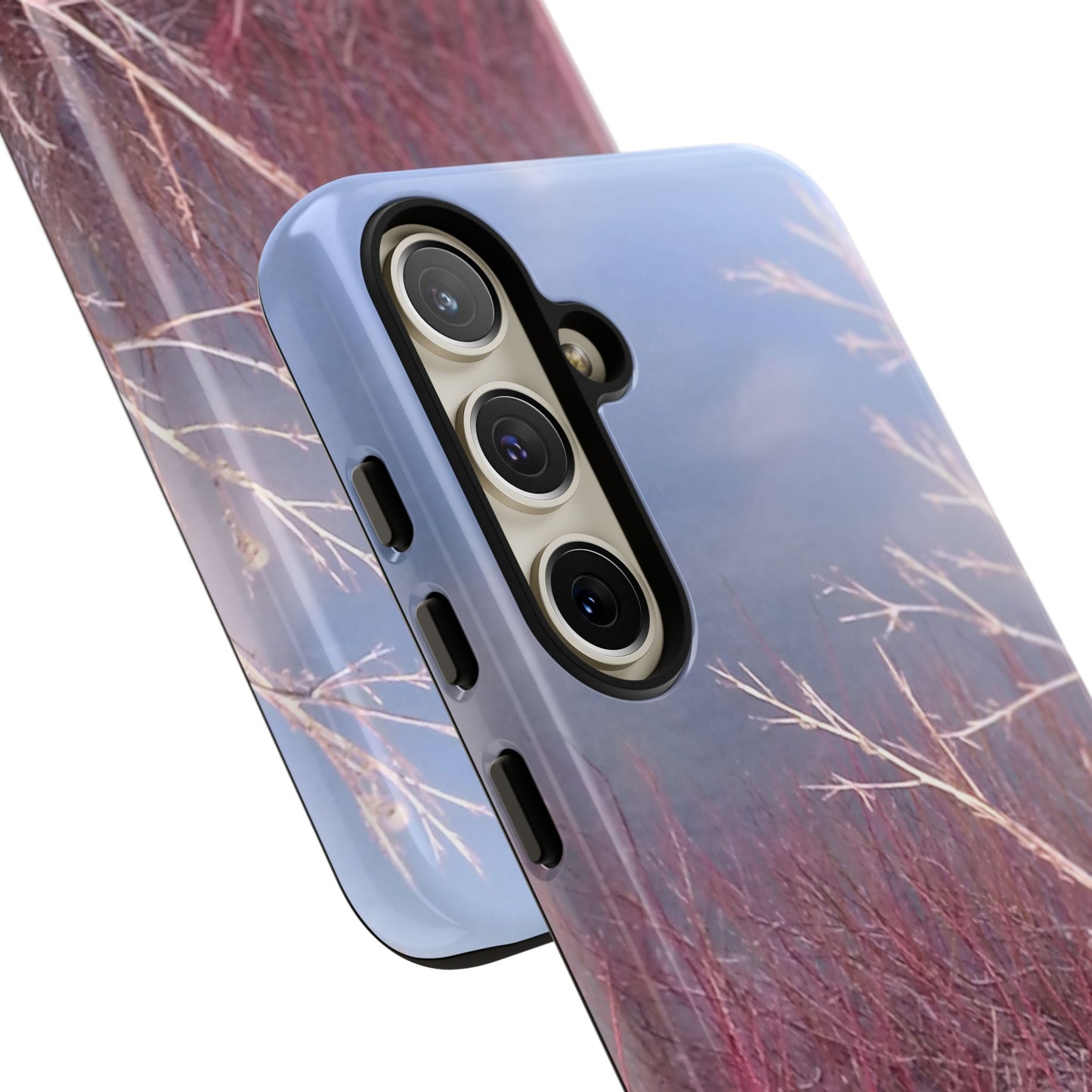 Phone Case - Nature-Inspired Winter Branches Coral Color