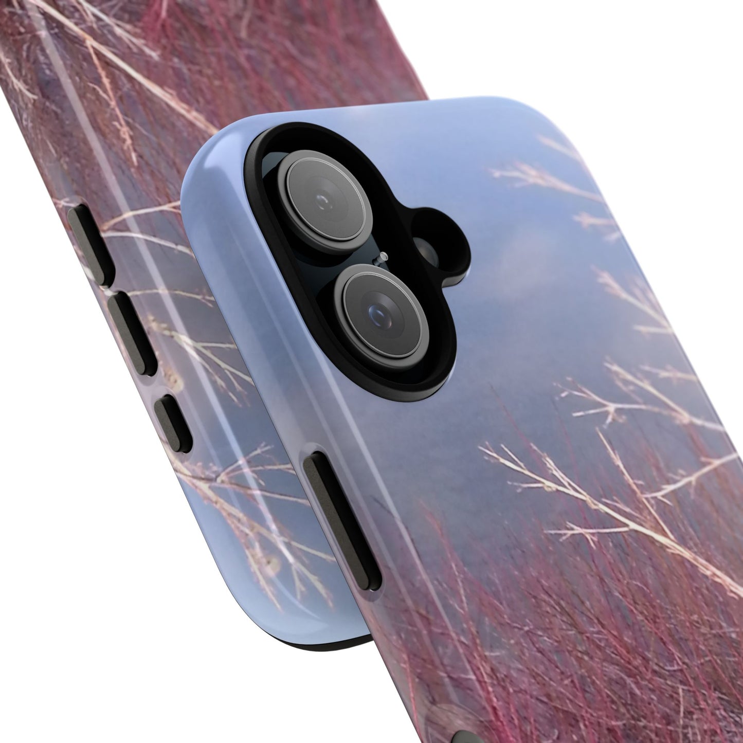 Phone Case - Nature-Inspired Winter Branches Coral Color