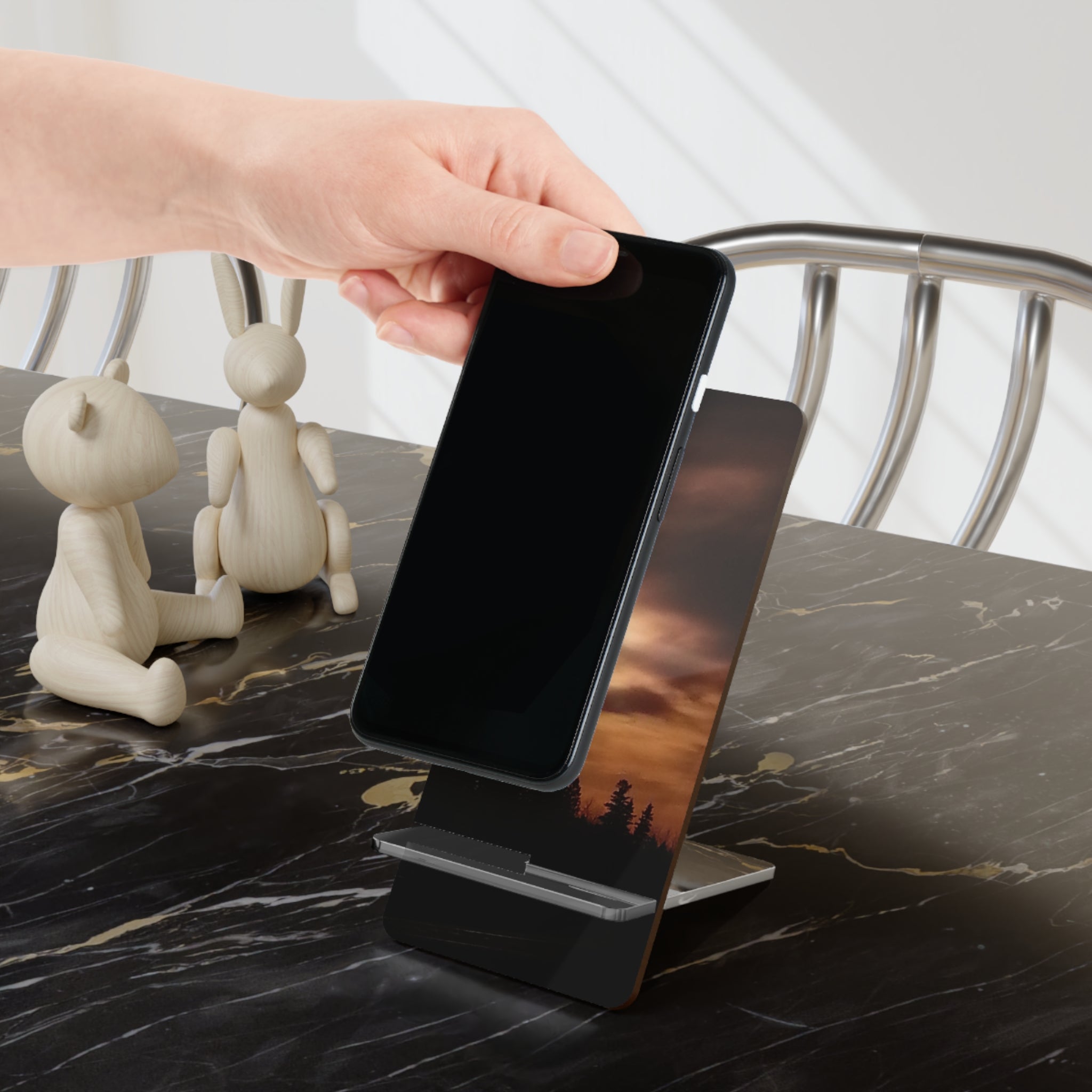 Infinite Canopy | Midnight Silhouette Phone Stand | The Inspiration Collection
