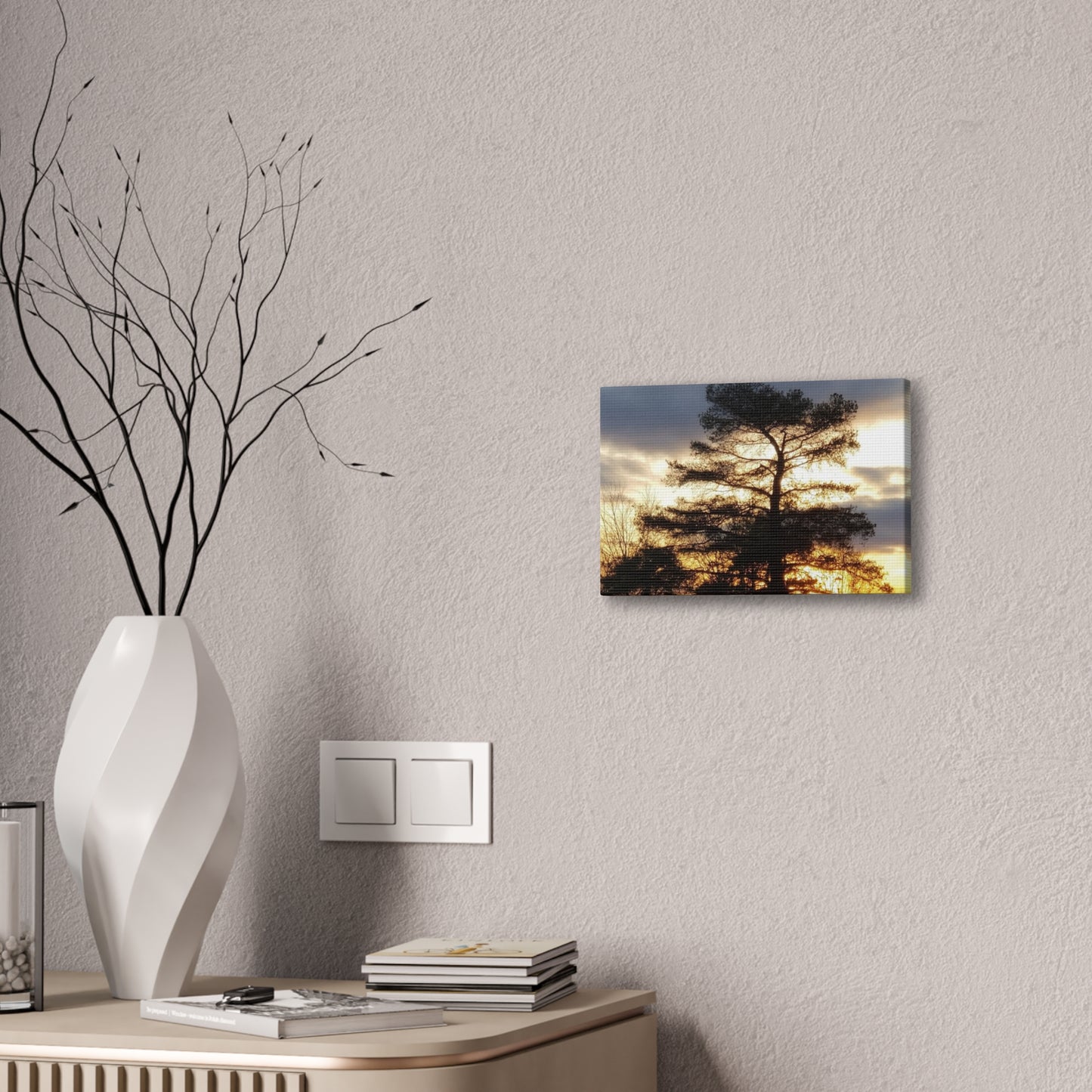 Canvas Art Print - Sunset Tree