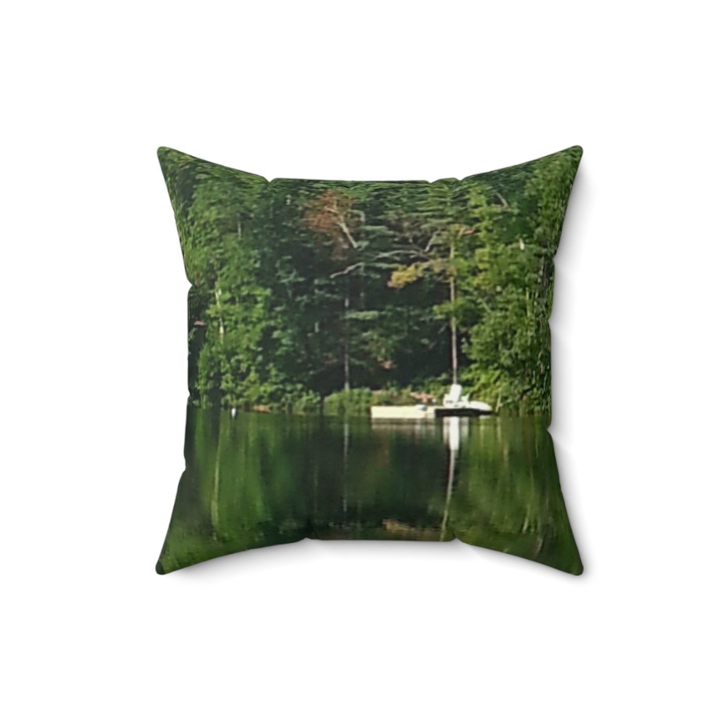 Serene Nature Square Pillow - Cozy Décor for Relaxation