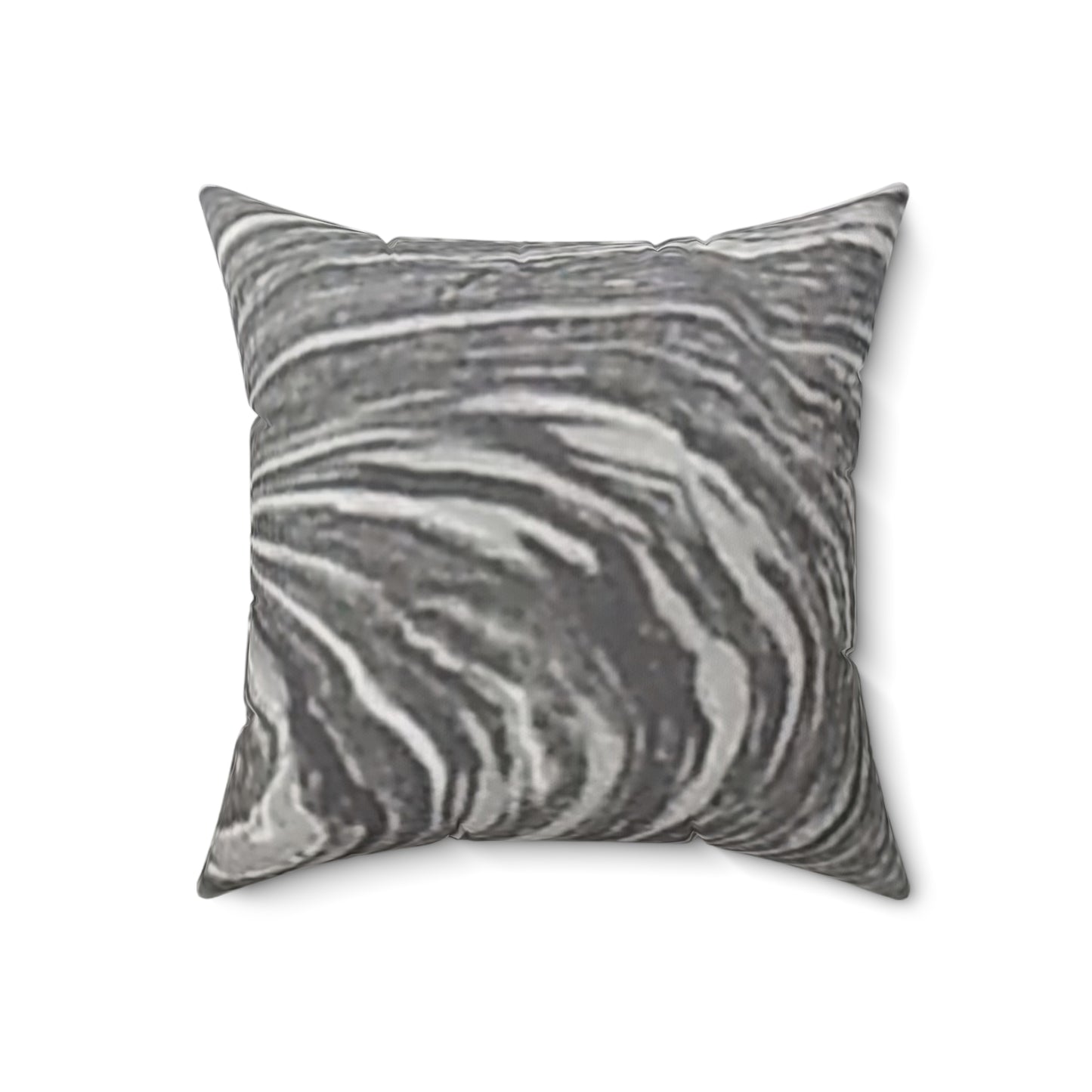 Nature-Inspired Decorative Square Pillow - #originalphotograph of a swirl in the river